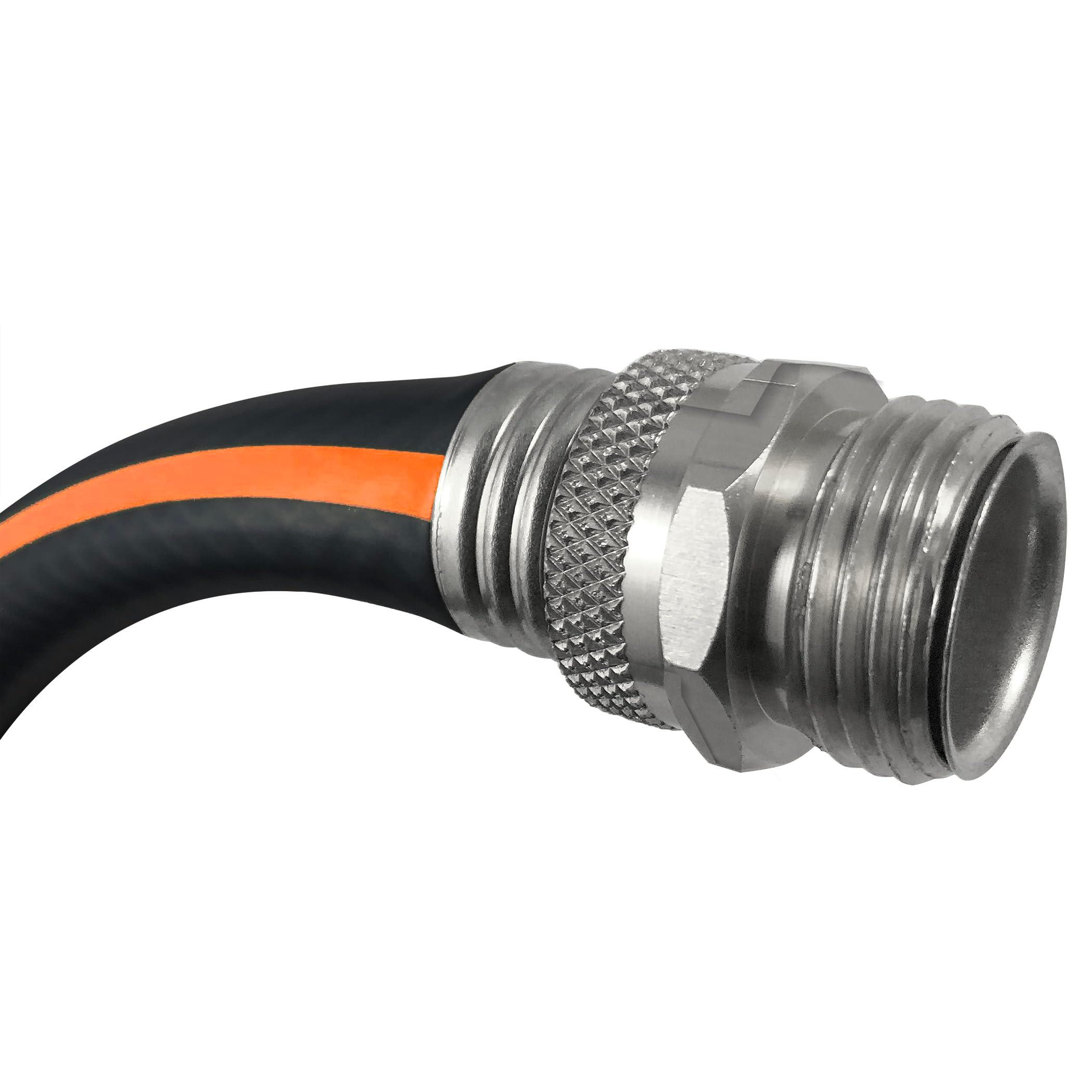 Flexon Flextreme Pro 5/8" x 100ft Performance Rubber Garden Hose – Heavy-Duty, Kink-Resistant, All-Weather Flexibility, Industrial-Grade Couplings, Durable Outdoor Watering Hose for Lawn & Garden - Image 5