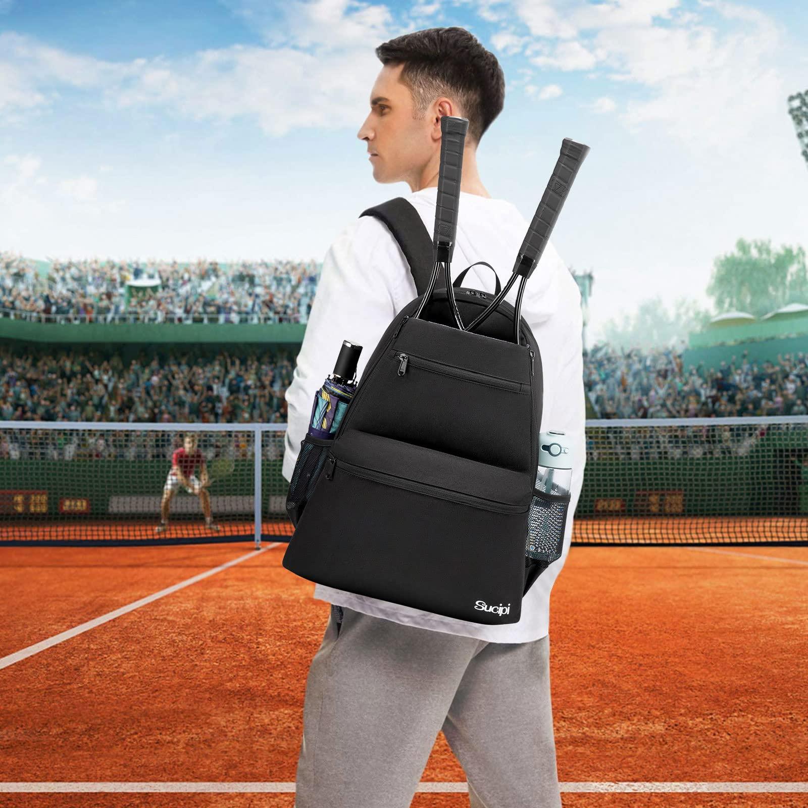 Sucipi Tennis Bag Professional Tennis Backpack for Men and Women Racket Bags Holds 2 Rackets with Ventilated Shoe Compartment - Image 6