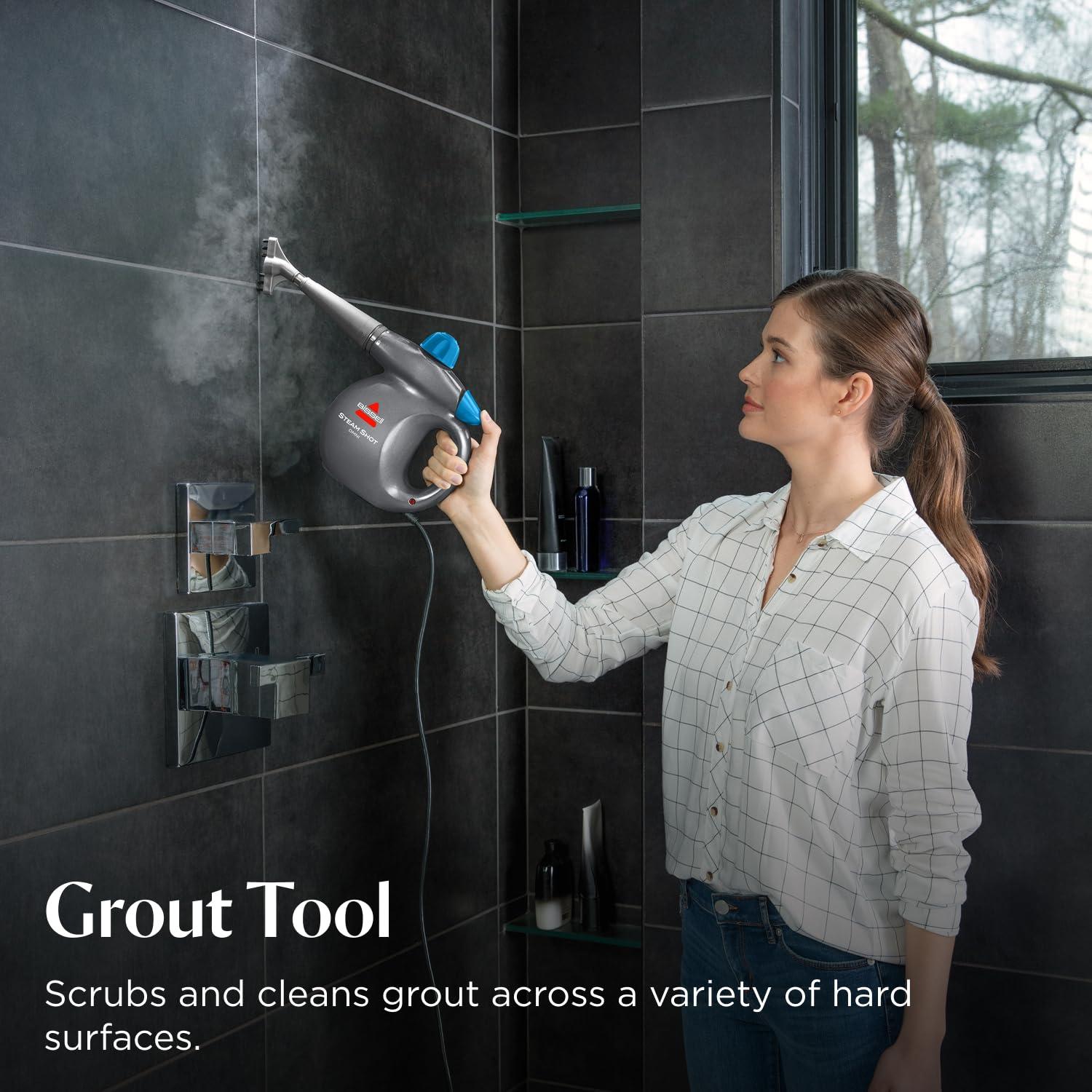 BISSELL® Steam Shot™ Omni handheld portable steam cleaner for tile, grout, windows, bathrooms, kitchens, includes 7 tools - Image 3