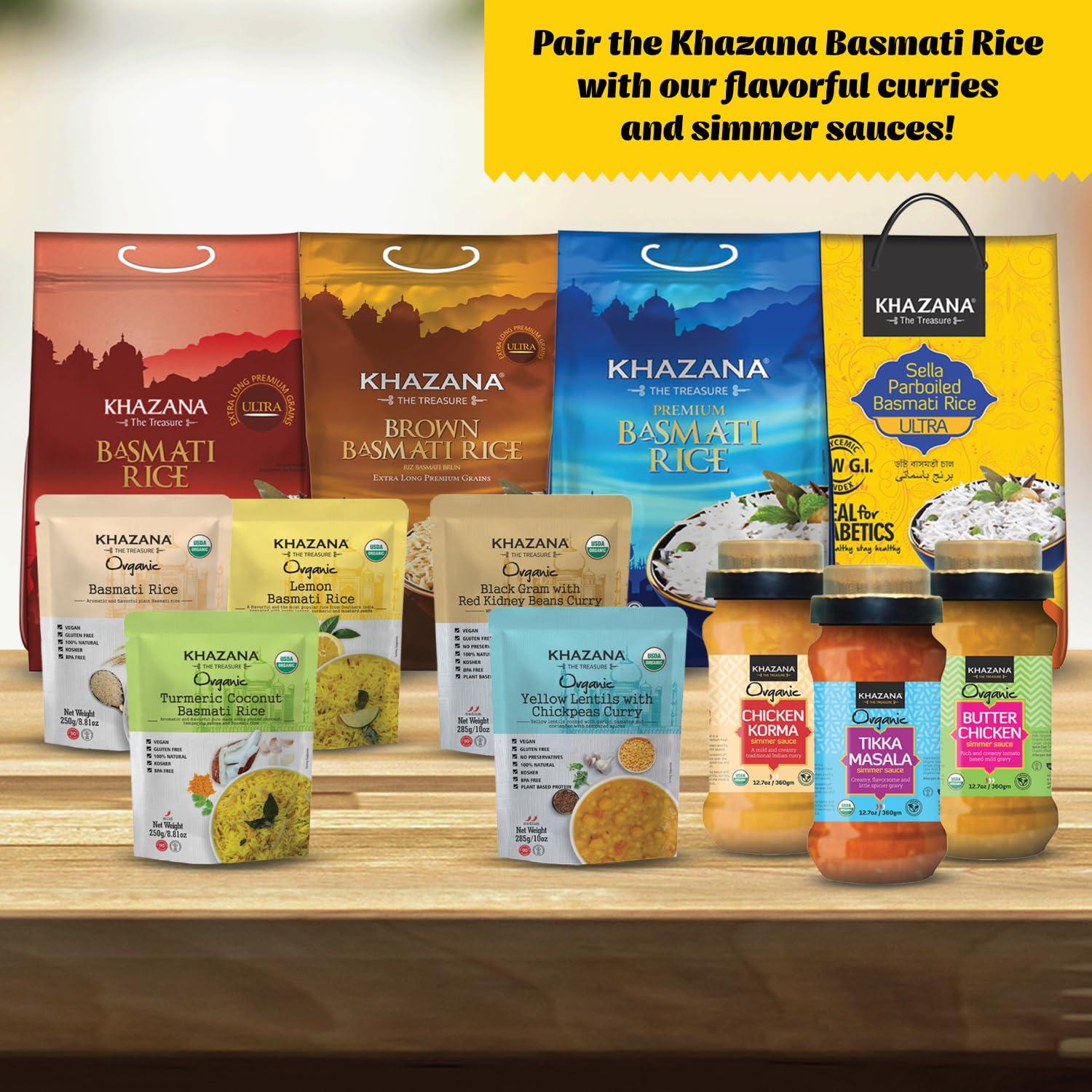 Authentic Ultra Long Sella Parboiled Basmati Rice by Khazana in 10 lb Bag - Aromatic and Flavorful Indian Grain - Non-GMO, Gluten Free, Kosher, Cholesterol Free - Image 7