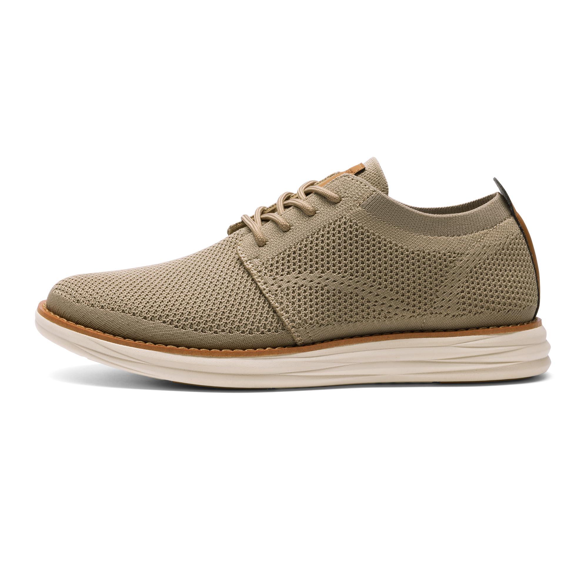 Bruno Marc Men's KnitFlex Breeze Mesh Sneakers Oxfords Lace-Up Lightweight Casual Walking Shoes - Image 2