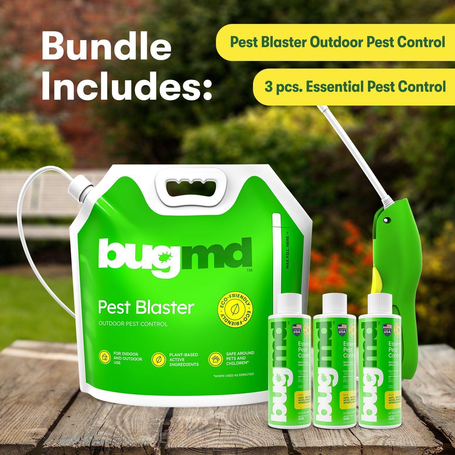 BugMD Blaster Kit - 3 Pack Pest Control Essential Oil Concentrates 3.7 oz and 1 Pest Blaster - Plant-Powered Bug Spray for Home, Insect Killer, Ant Killer for House, Flea Spray for Home, Roach Spray - Image 9