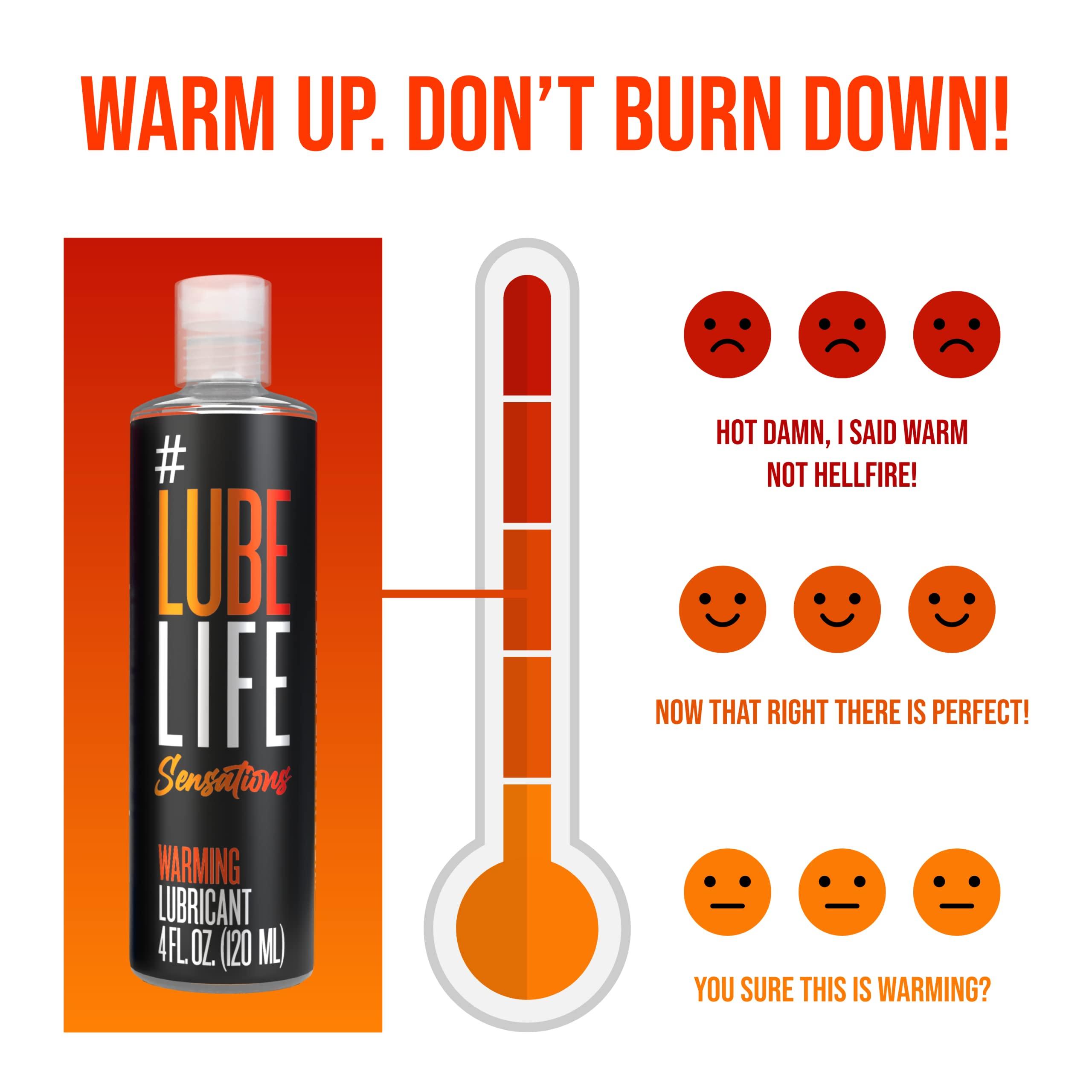 Lube Life Sensations Pleasure Kit Water Based Cooling & Warming Personal Lubricant, for a Tingling and Invigorating Intimate Experience, Lube for Men, Women & Couples, 4Fl Oz (Pack of 2) - Image 6