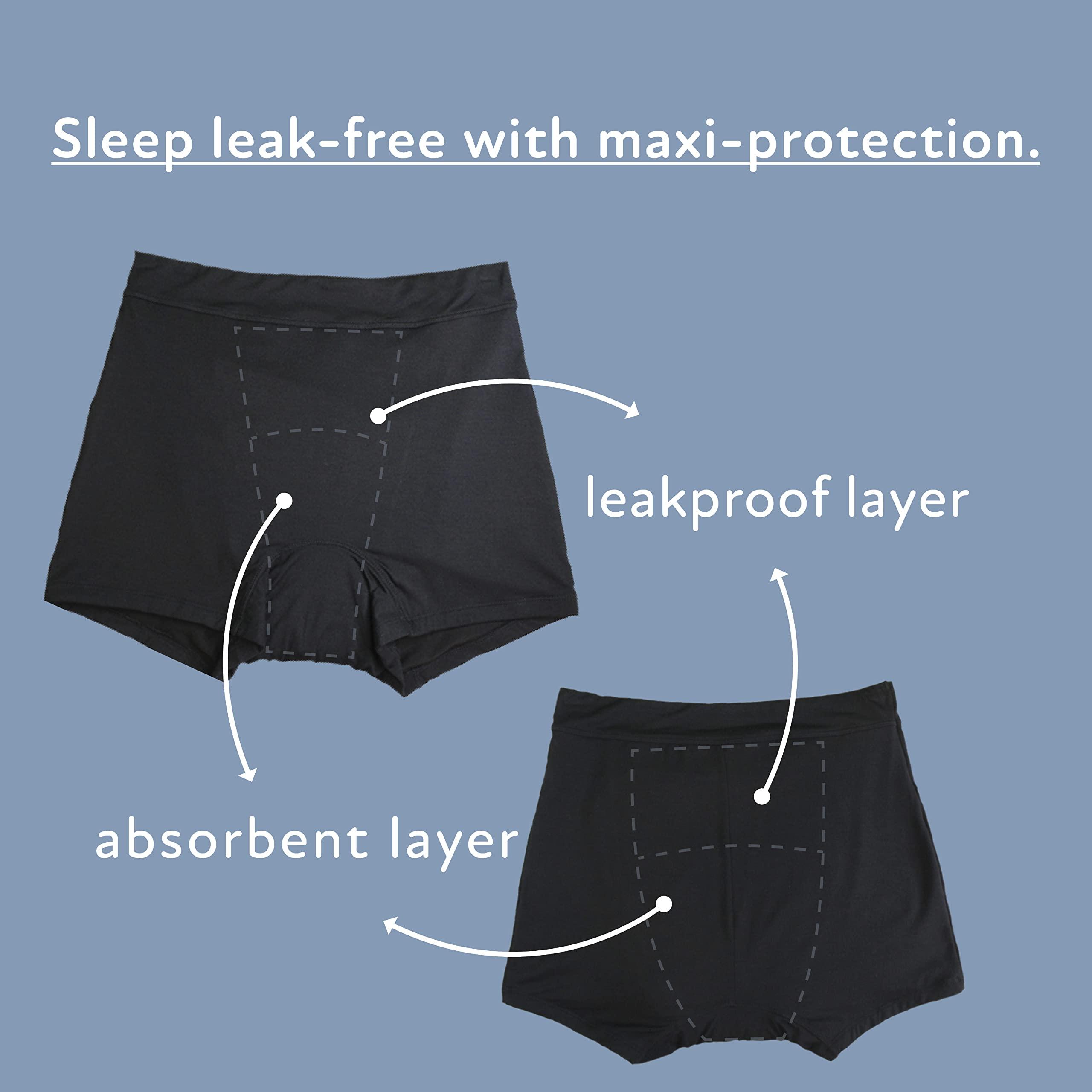 Goat Union Overnight Period Shorts for Women - 2" Absorbent Sleep Period Boyshorts Heavy Flow - Image 4
