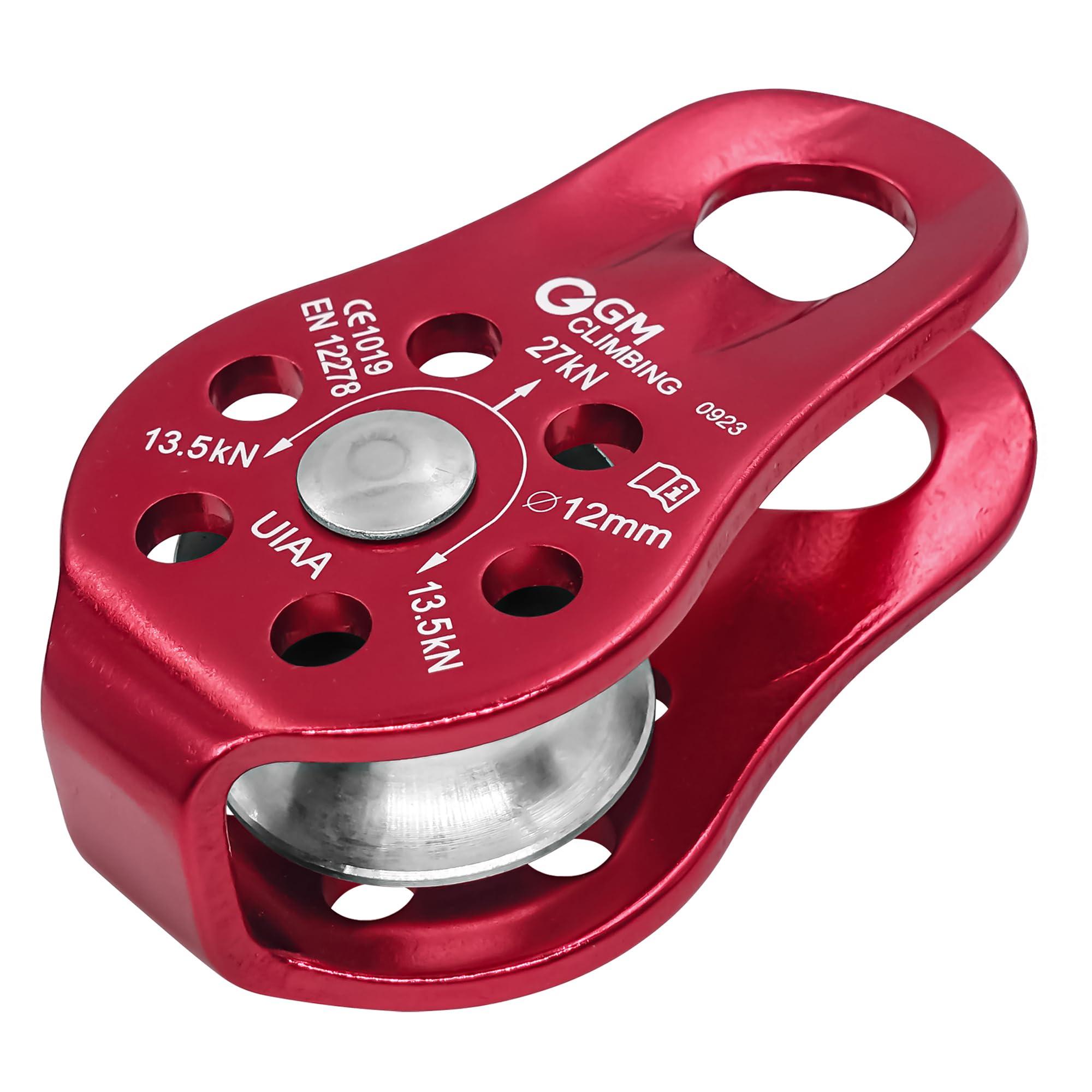 GM CLIMBING Fixed Micro Pulley 27kN CE UIAA Certified Slack Tender for Hitch Tending - Image 8