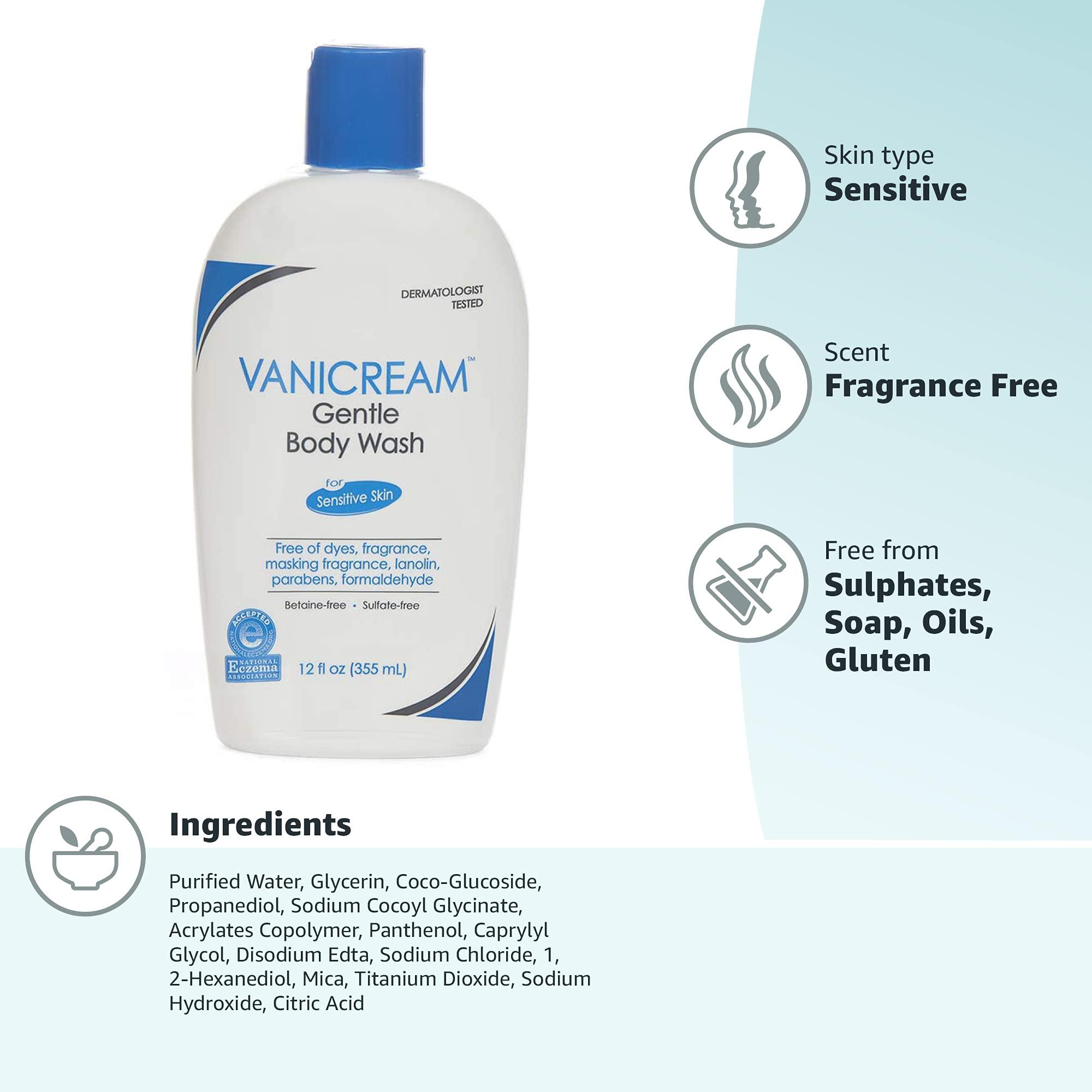 Vanicream Gentle Body Wash -12 fl oz - Formulated Without Common Irritants for Those with Sensitive Skin - Image 9