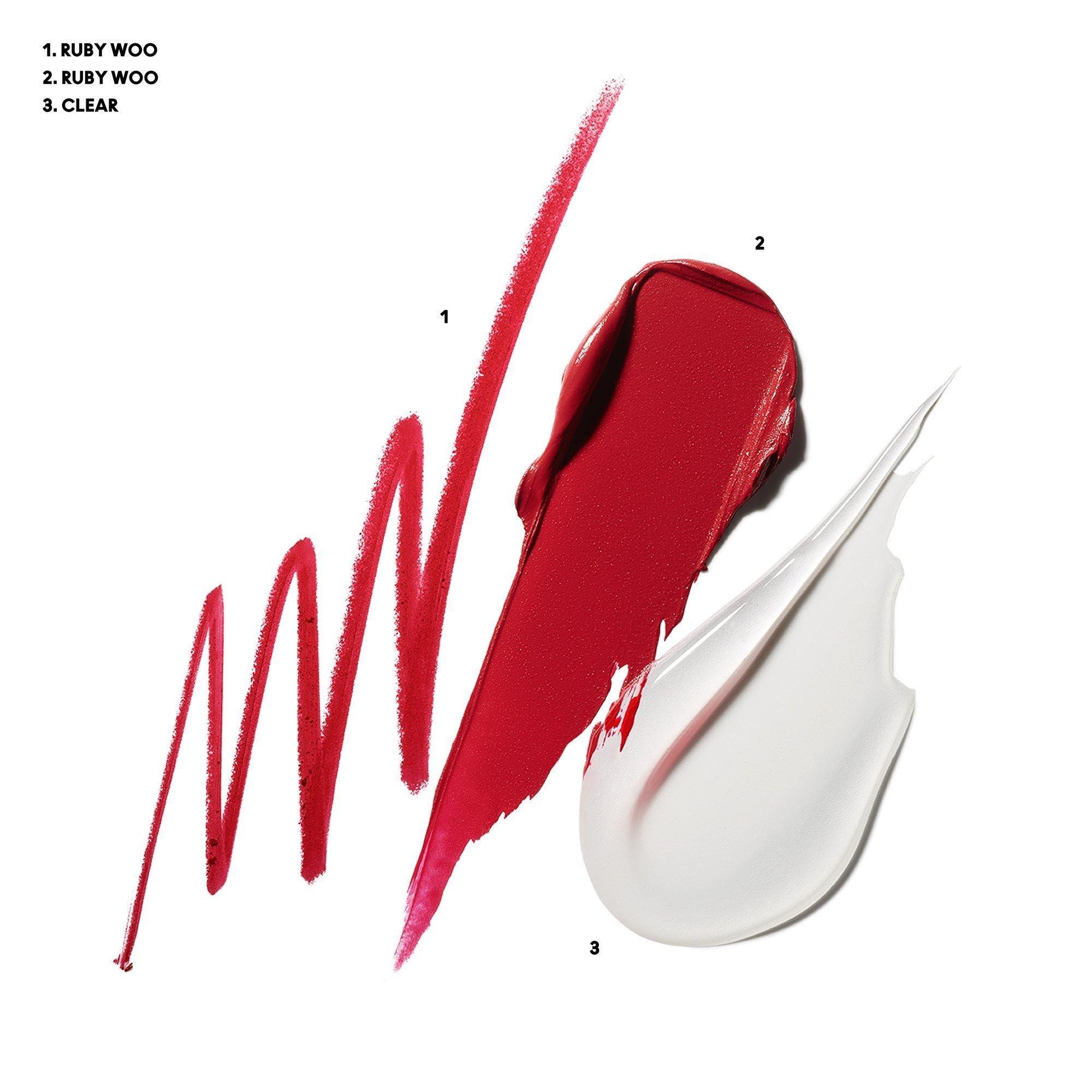 MAC Claim to Flame Lip Trio, Ruby Woo, 3 Piece Set - Image 2