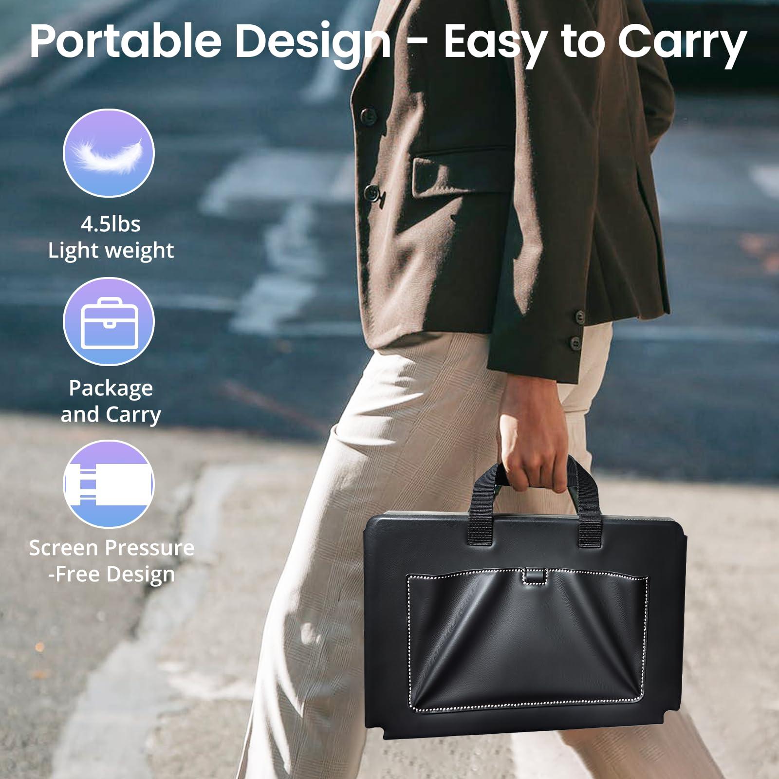 Laptop Screen Extender, 14" FHD 1080P Triple Portable Screen Extender Monitor for 13"-16.5" Laptop with Stand Dual Monitors Built-in Speakers, Laptop Monitor Extender for MacOS/Wins/Chrome/Dex - Image 8