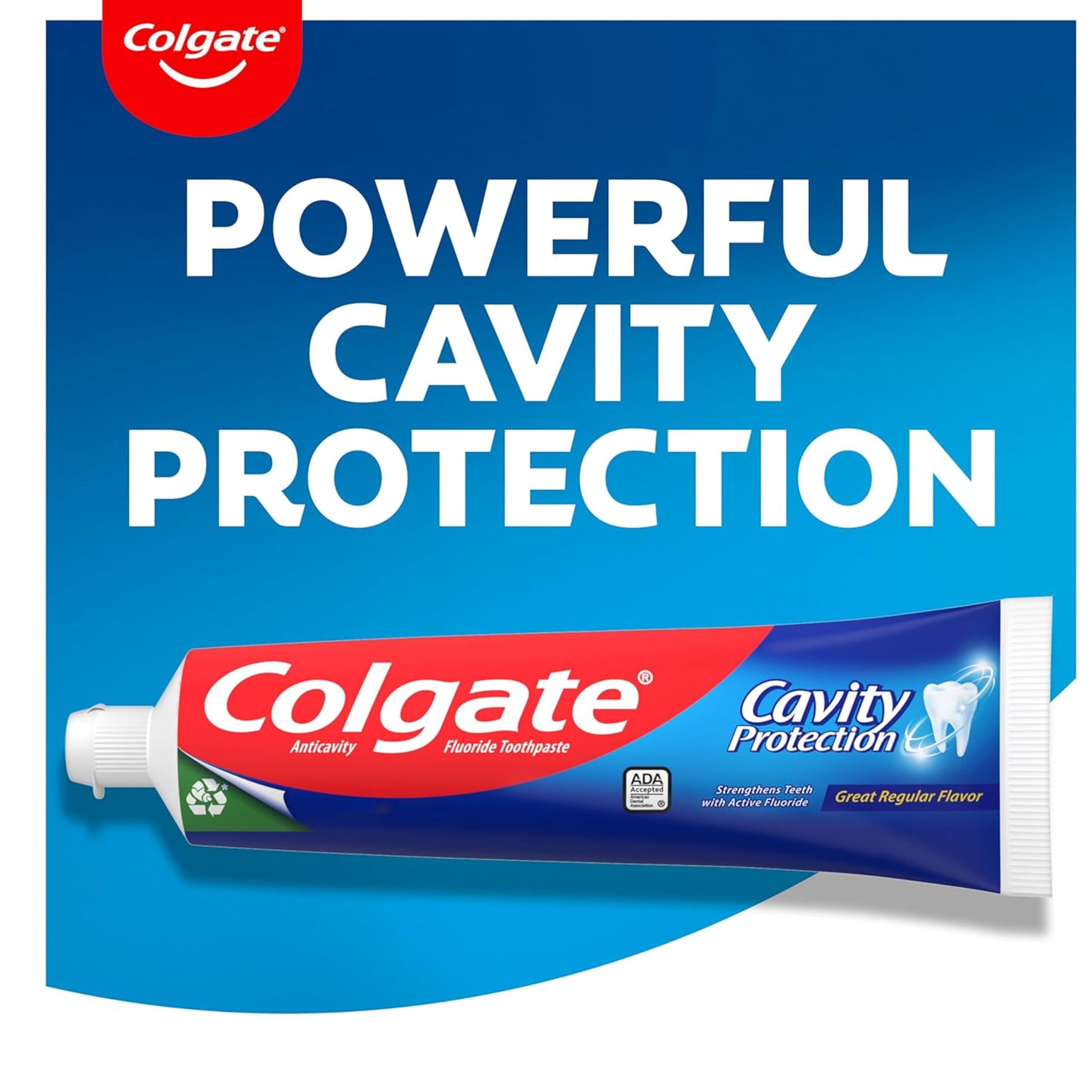 Colgate Cavity Protection Toothpaste with Fluoride - 2.5 ounce + 60% Free - 2 Pack - Image 9
