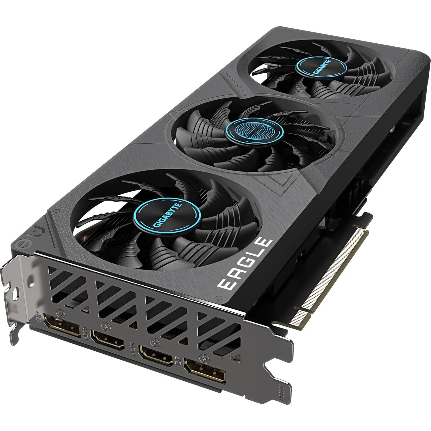 GIGABYTE NVIDIA GeForce RTX 4060 Eagle OC Graphics Card - 8GB GDDR6, 128-bit, PCI-E 4.0, 2505MHz Core Clock, 2X DP 1.4, 2X HDMI 2.1a, NVIDIA DLSS 3 - GV-N4060EAGLE OC-8GD - Image 5
