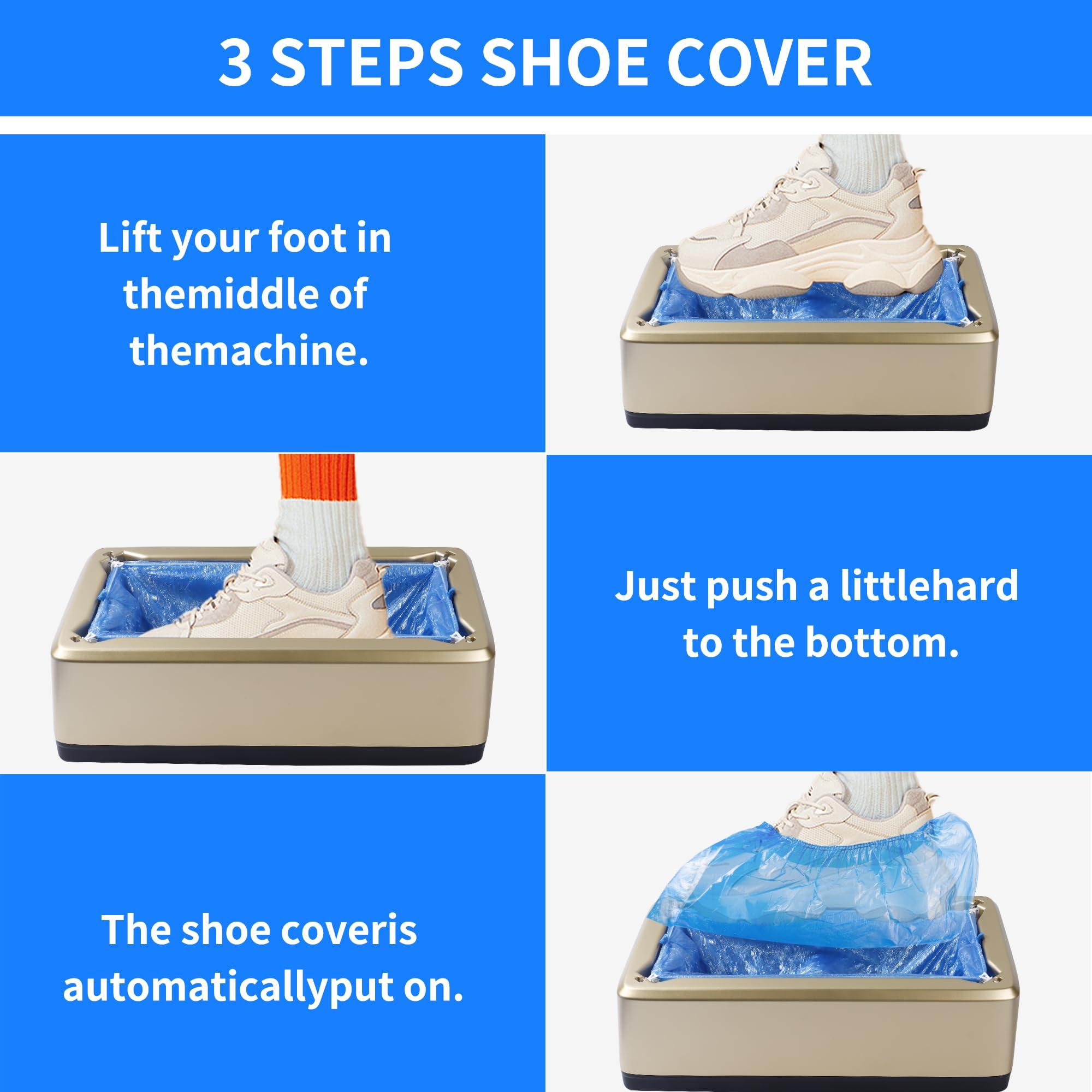 100 Pack of Disposable Shoe Covers for Indoors with T-buckle, Non-Slip Shoe Booties Covers for Automatic Shoe Dispensers, Can Be Used in Laboratories, Homes, Stores, and Other Public Places - Image 4