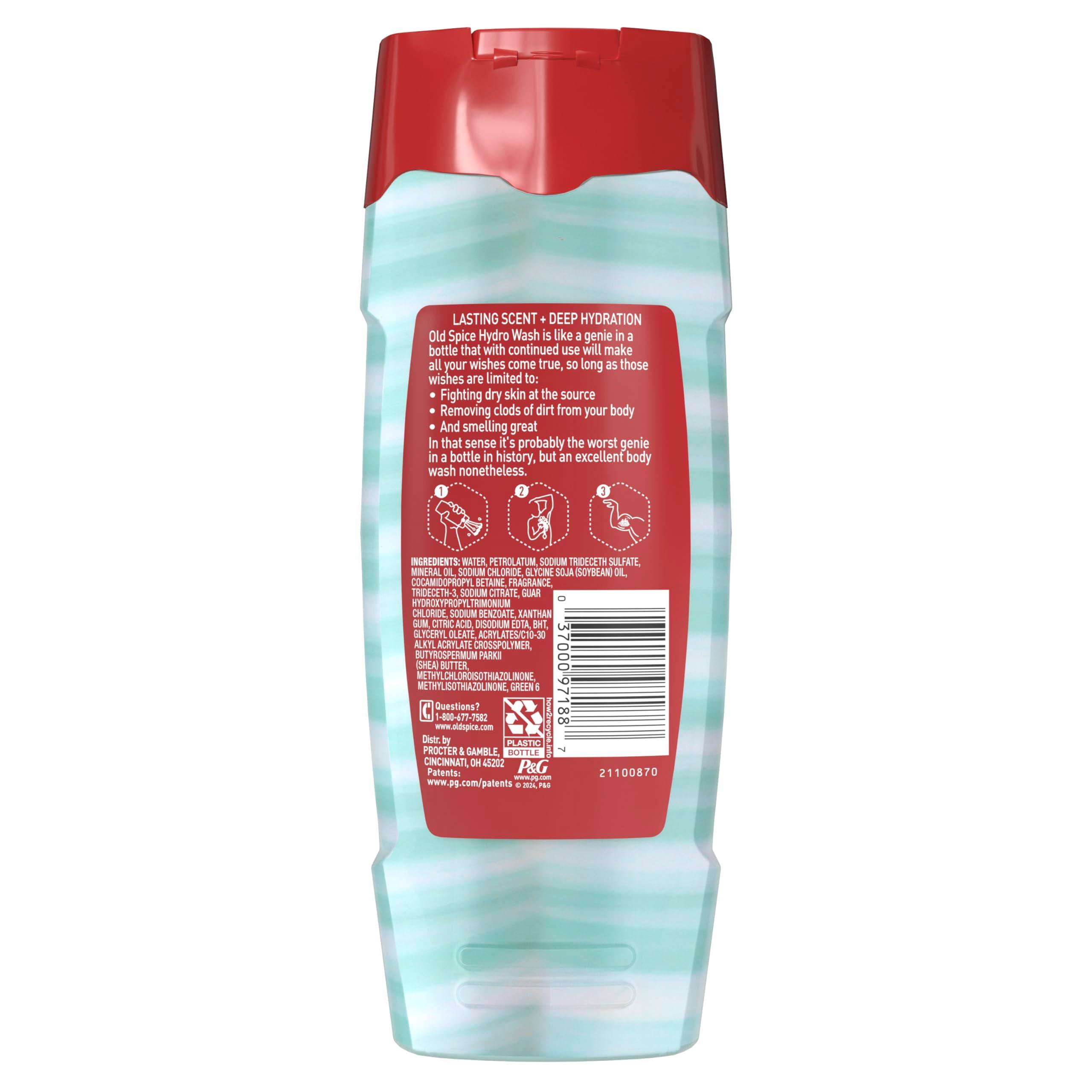 Old Spice Moisturizing Body Wash for Men, Hydro Wash, 2-in-1 Long Lasting Scent & Deep Hydration, 24/7 Shower Fresh, Pure Sport Scent, 16 oz - Image 8