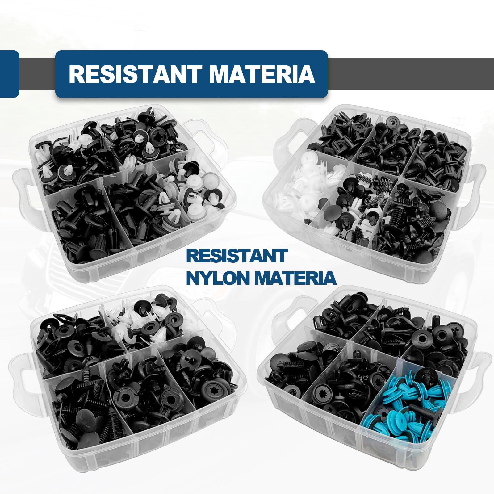 1101PCS Car Door Trim Panel Clips Kit, Car Retainer Clips Auto Push Pin Rivets Set - 32 Most Popular Sizes and 1 Pcs Fastener Remover Remover for GM Ford Mazda Chrysler Benz Subaru Toyota Honda - Image 5