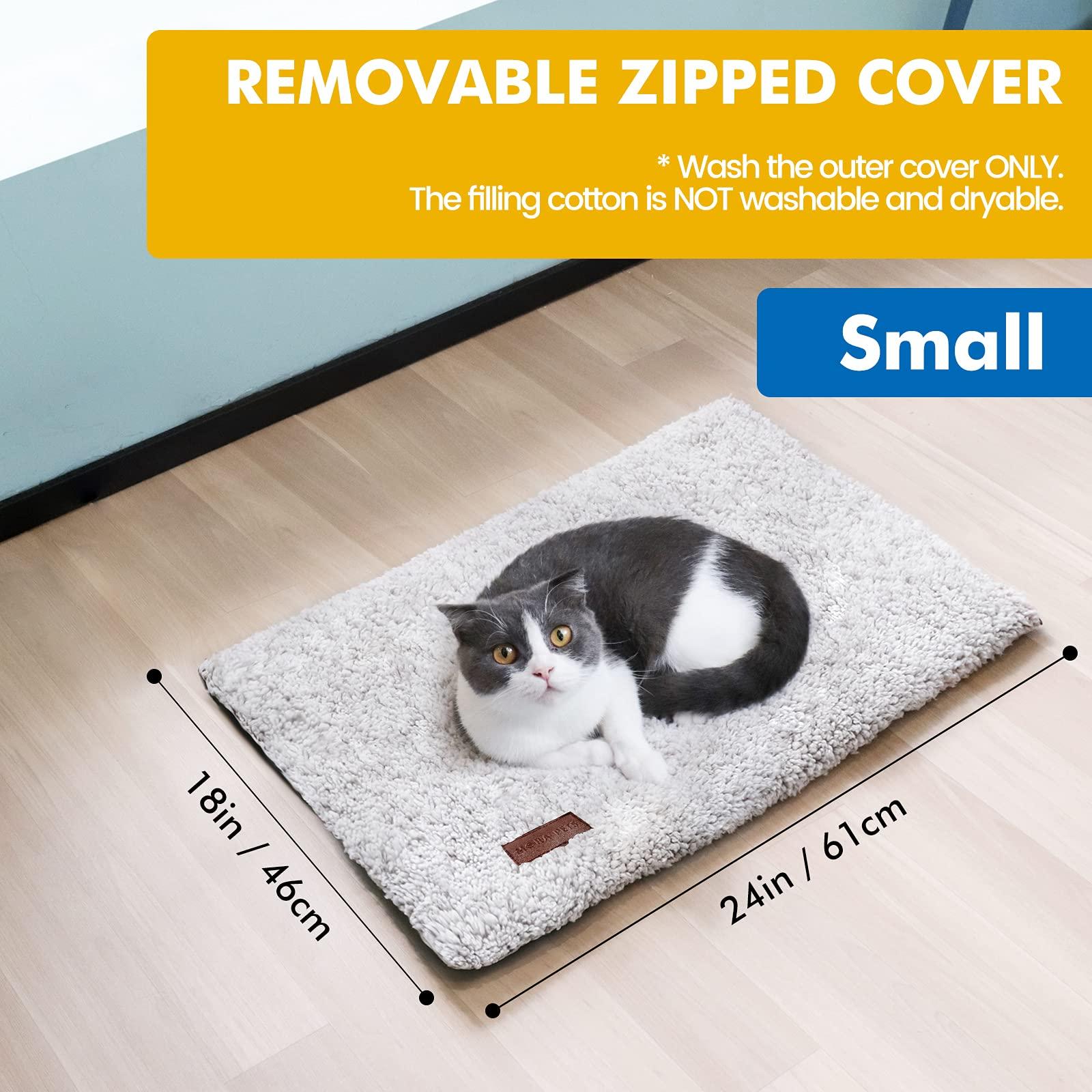 Self Warming Cat Bed Self Heating Cat Dog Mat 24 x 18 inch Extra Warm Thermal Pet Pad for Indoor Outdoor Pets with Removable Cover Non-Slip Bottom Washable Non Electric - Image 5