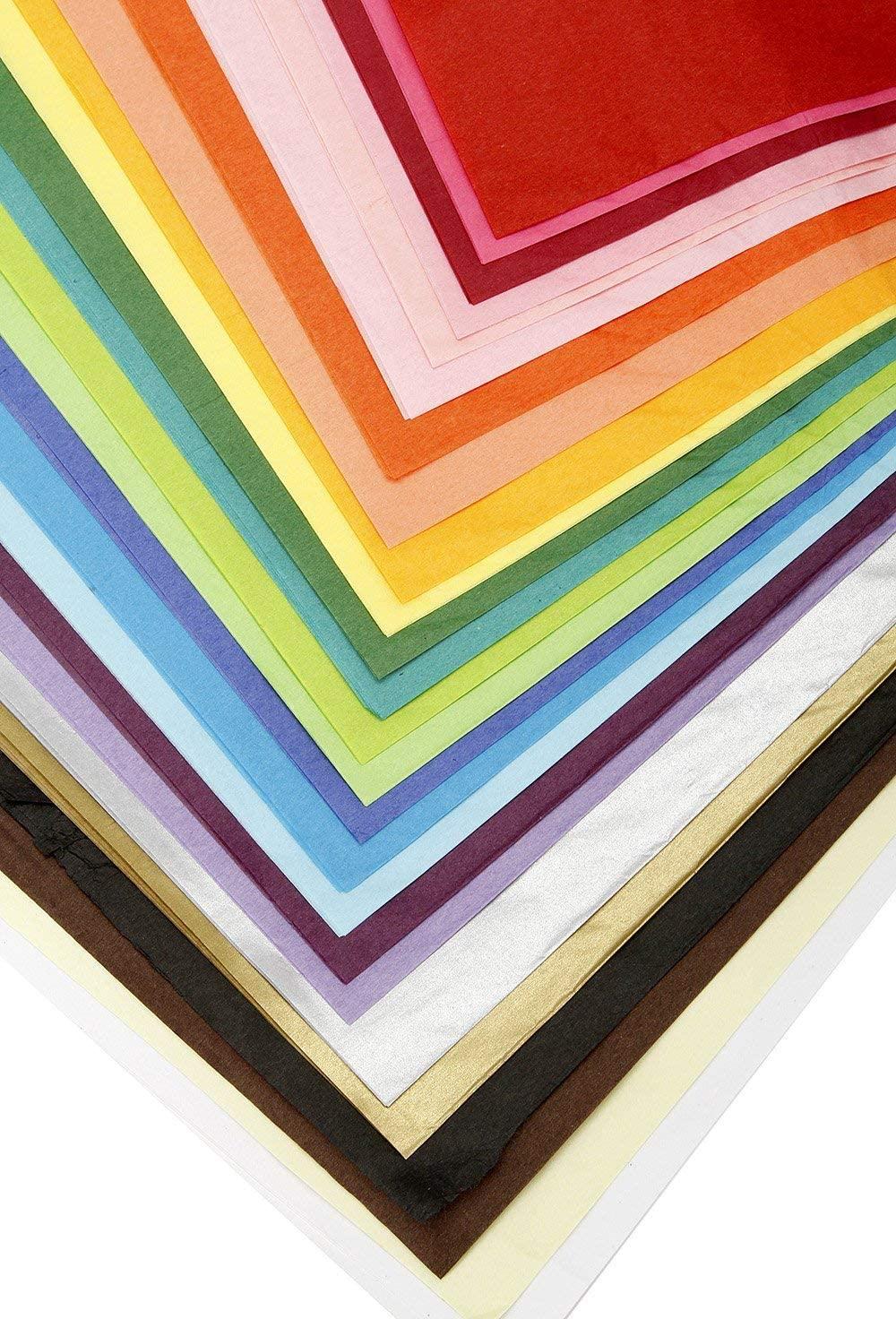 Craft Craze 100 Sheets (20" x 26") 25 Assorted Colors Premium Quality Tissue Paper for Gift Wrapping, Arts & Crafts, Packing and Decorations (1-Pack) - Image 4