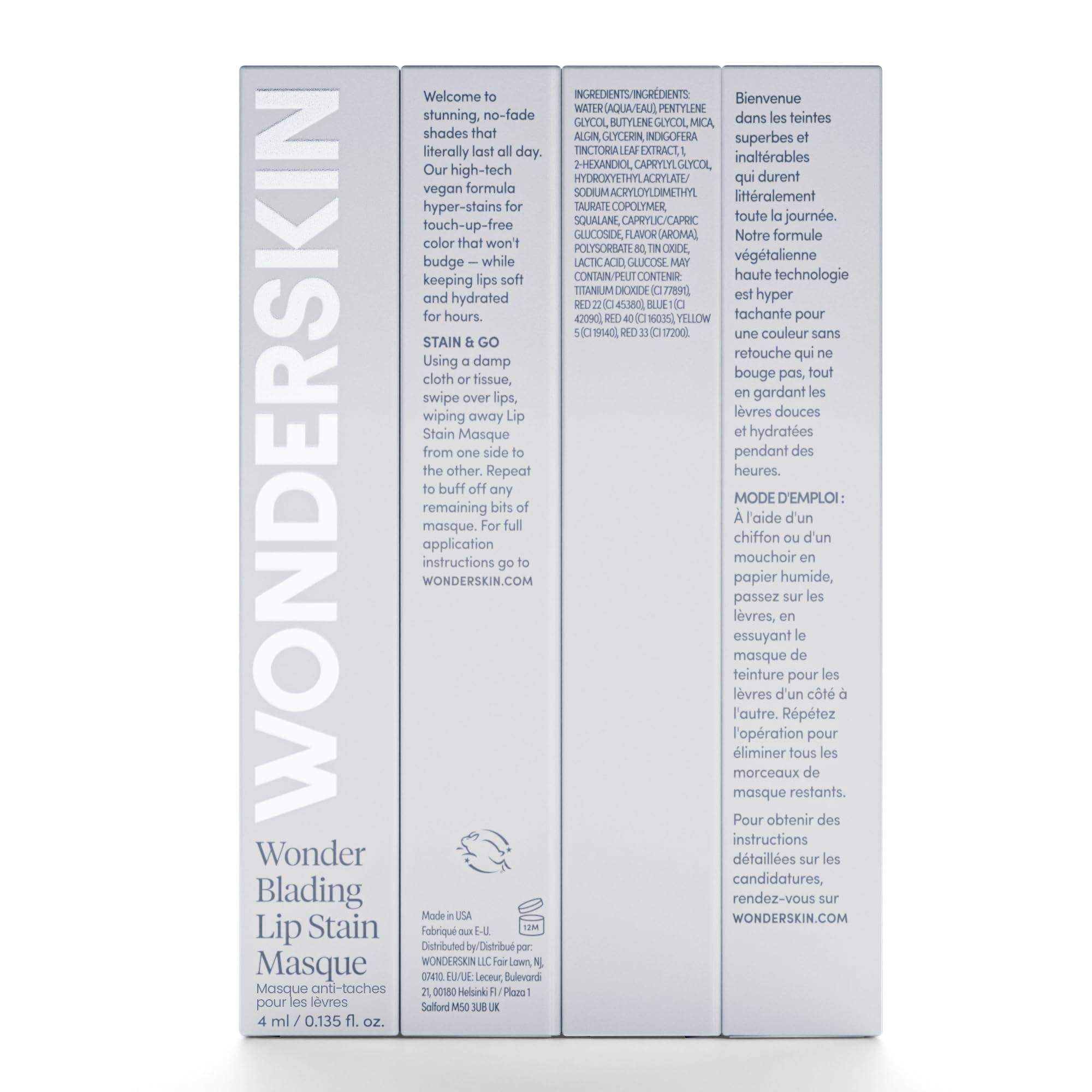 Wonderskin Wonder Blading Lip Stain Peel Off Masque - Long Lasting, Waterproof and Transfer Proof Pink Lip Tint, Matte Finish Peel Off Makeup (Beautiful Masque) - Image 8