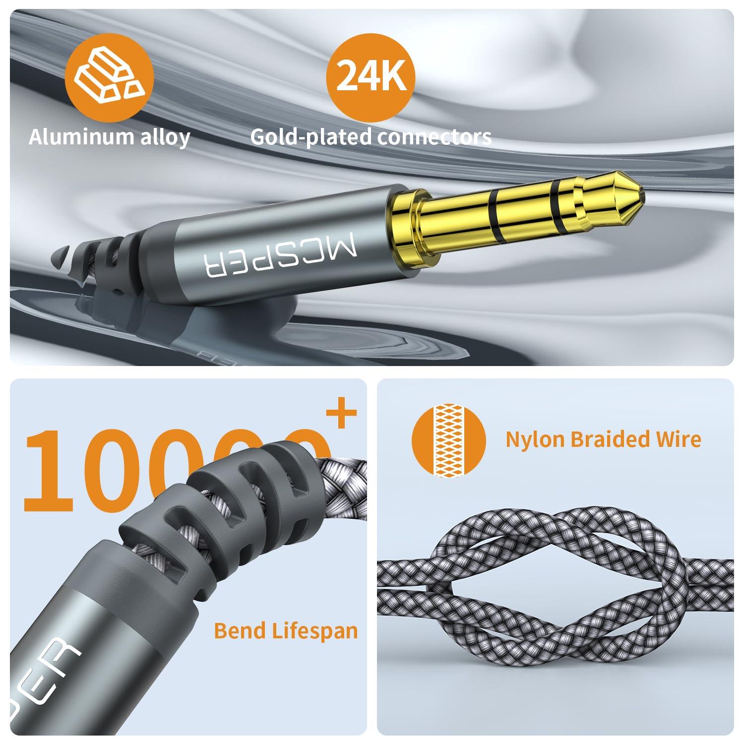 3.5mm to 2.5mm Aux Audio Cable (5FT),Replacement Audio Cord Compatible with SoundTrue Soundlink Bose 700 QuietComfort QC45 QC35II QC35 QC25 Noise Cancelling Headphones,NC700 On-Ear 2 OE2 OE2i (Grey) - Image 5