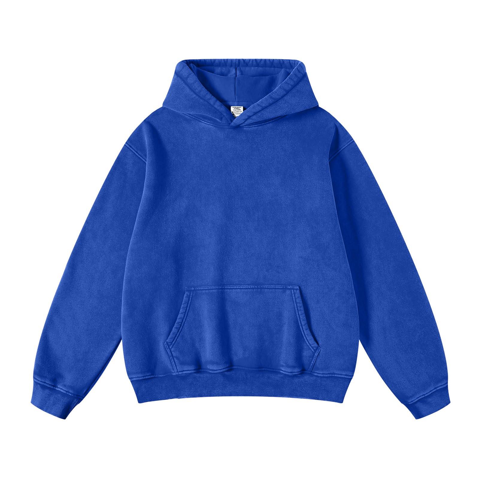 Hatant Oversized Hoodie Sweatshirts for Men Couples Heavyweight Hoodies Pullover Vintage Mens Acid Wash Sweaters Clothes 2025