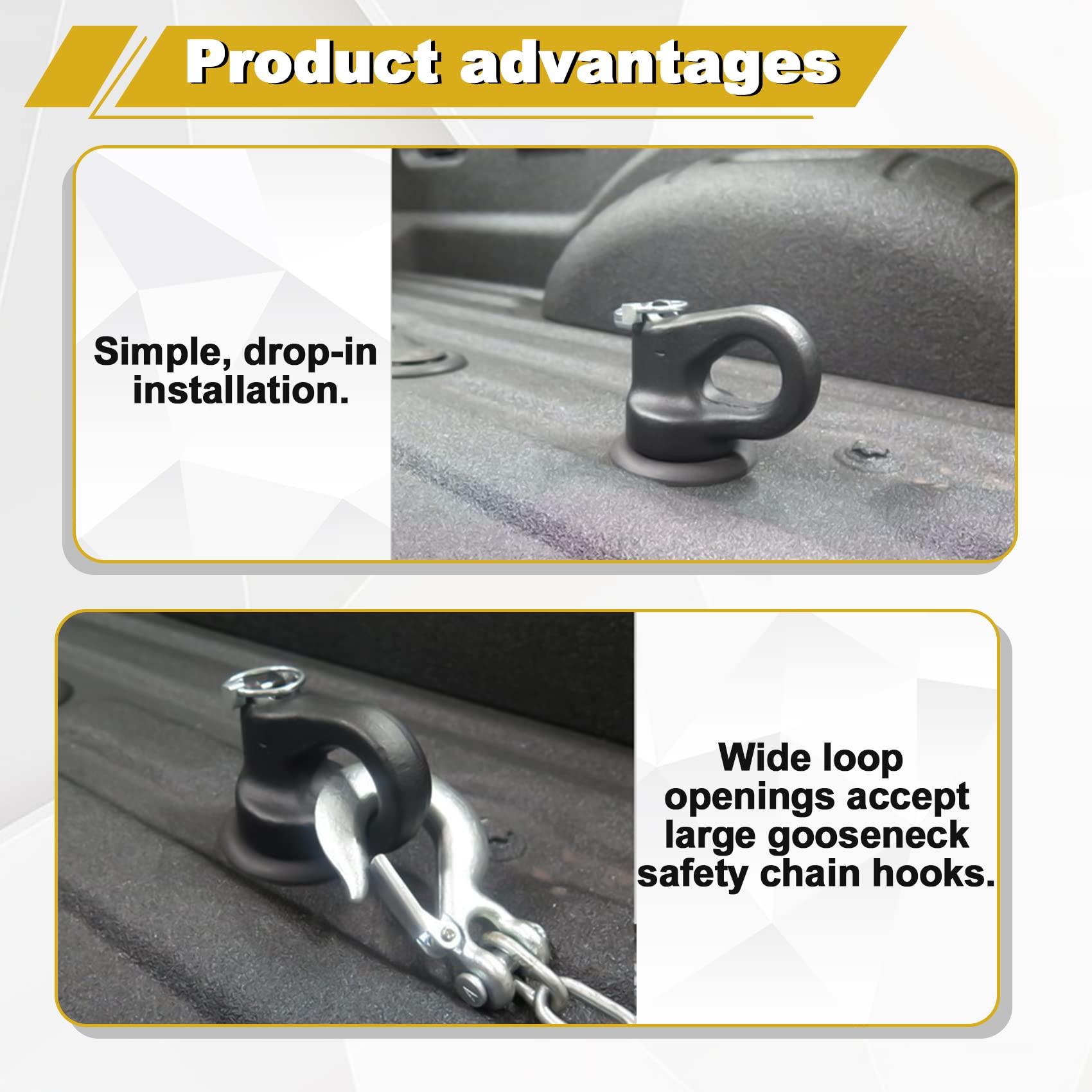 60692, Puck System Gooseneck Hitch Ball Kit, Compatible with 2013-2025 Ford F250 F350 F450, 2016-2025 Chevrolet Silverado, GMC Sierra & Nissan Titan XD, 30000 lbs GTW/ 7500 lbs VTW, 2-5/16 Inch Ball - Image 5