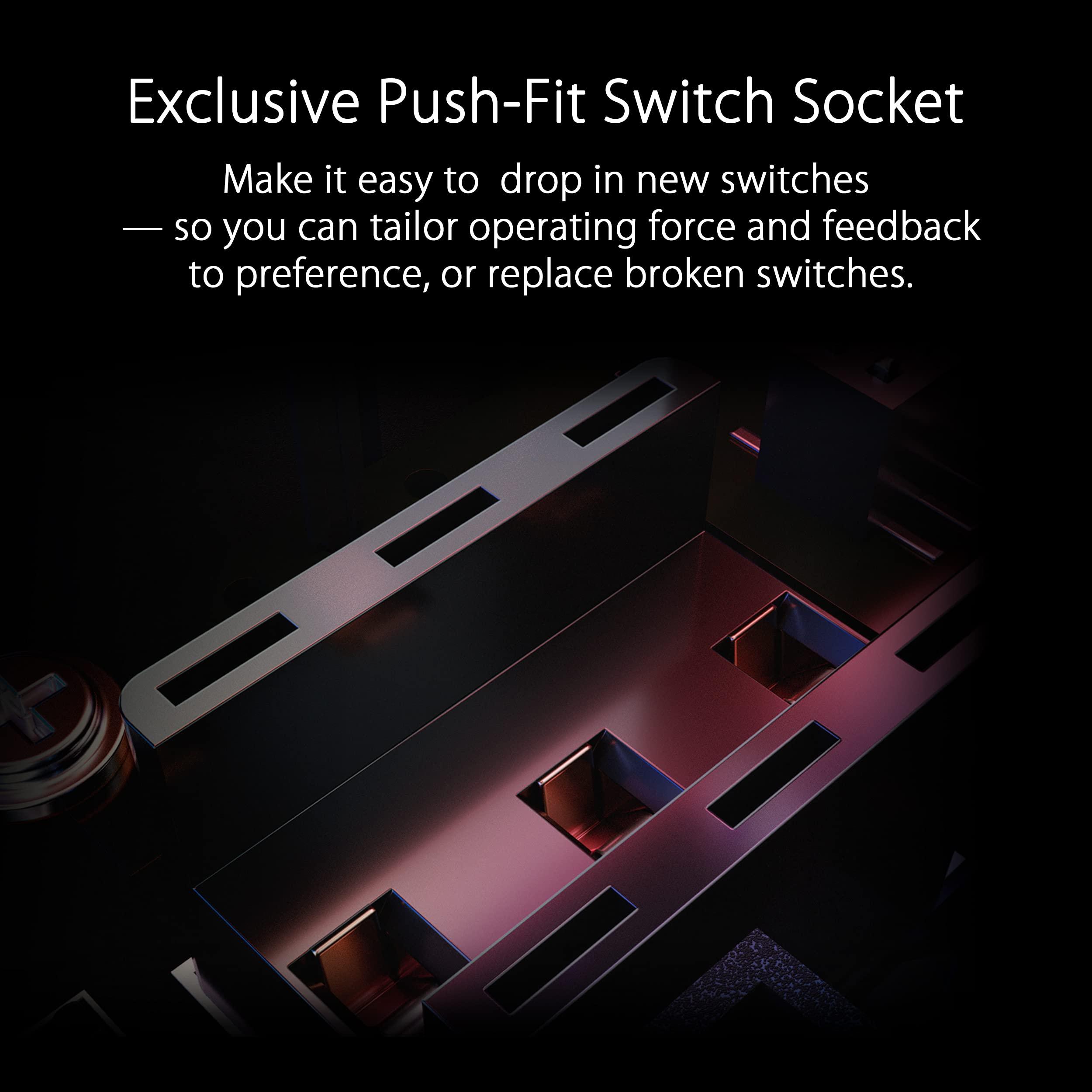 ASUS ROG Spatha X Wireless Gaming Mouse (Magnetic Charging Stand, 12 Programmable Buttons, 19,000 DPI, Push-fit Hot Swap Switch Sockets, ROG Micro Switches&Paracord and Aura RGB lighting),Black - Image 7