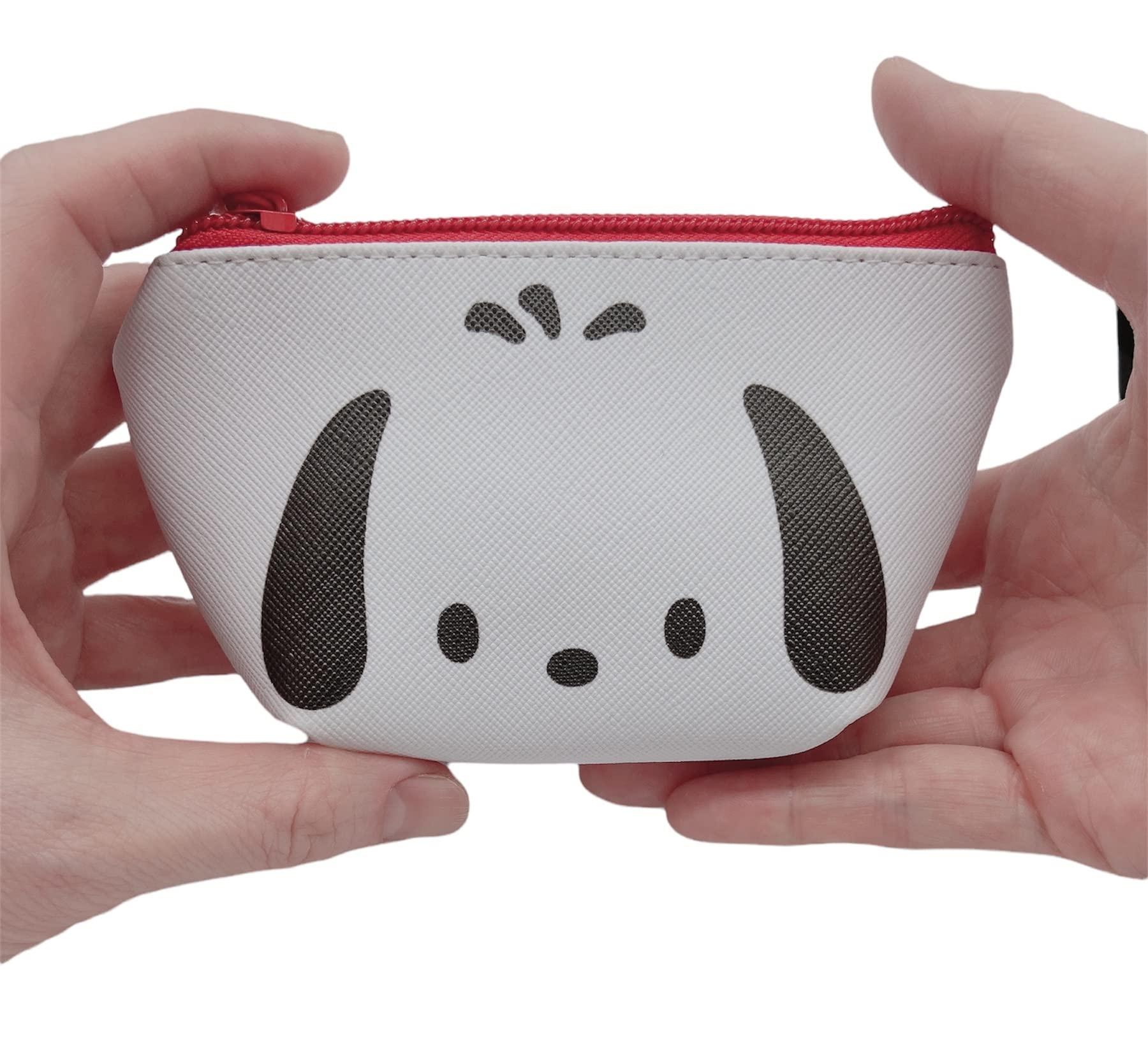 Sanrio Pochacco Face Boat Type Cosmetics Small Pouch Bag 4.3 in (W) × 3 in (H) × 2 in (D) - Image 6
