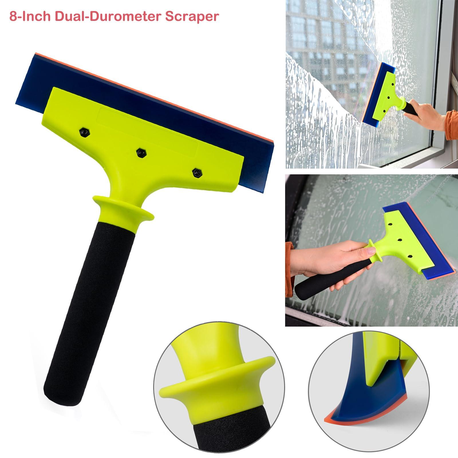 NEWISHTOOL Window Tint Tools Bulldozer Squeegee Tinting Kit PPF Film Installation Tool for Car Wrapping Scrubber Paddle Spare Felt Water Wiper Rubber Scraper Wrap Stick Tool Cutting Knife - Image 4