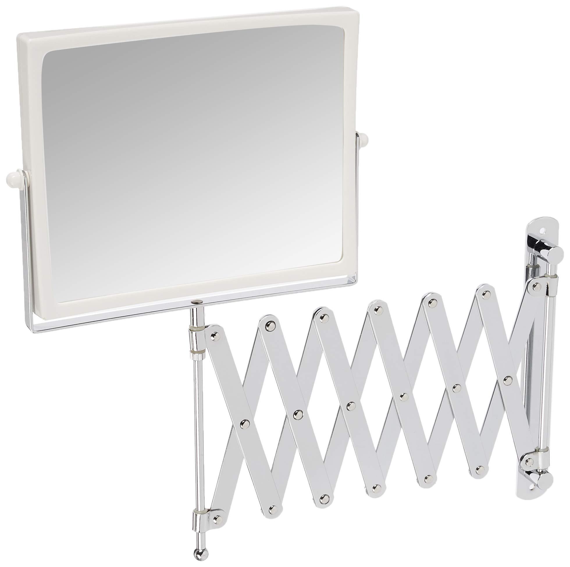 JERDON Two-Sided Swivel Wall Mount Mirror - Vanity Mirror with 5X Magnification & 30 inch Wall Extension - Model J2020C - Image 2