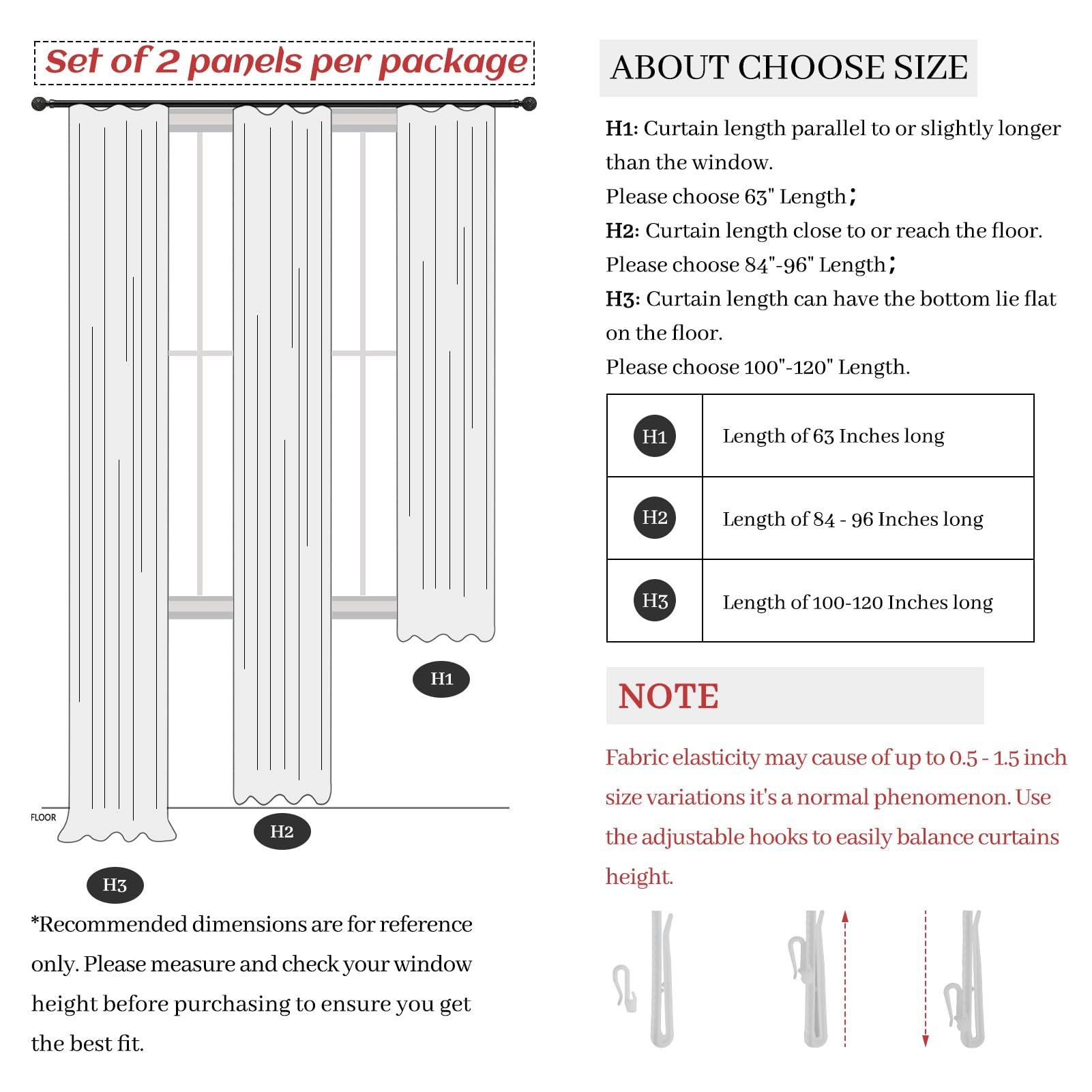 Pinch Pleat Thick Linen Viral Curtains 84 Inch Length 2 Panels Set for Living Room,Cream Beige Neutral Pleated Semi Sheer Curtain Light Filtering Privacy Let Light in Bedroom Window Drapes 40" Wx84 L - Image 7