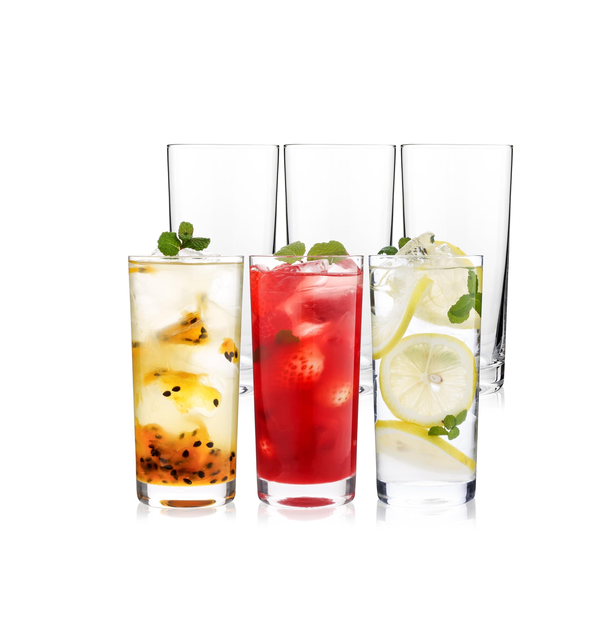 OUWO Highball Glasses Set of 12, 16oz Tall Drinking Glasses, Water Glass for Kitchen, Tom Collins Glasses, Mojito Glass Cups, Cocktail Glasses for Bar Glassware - Image 7