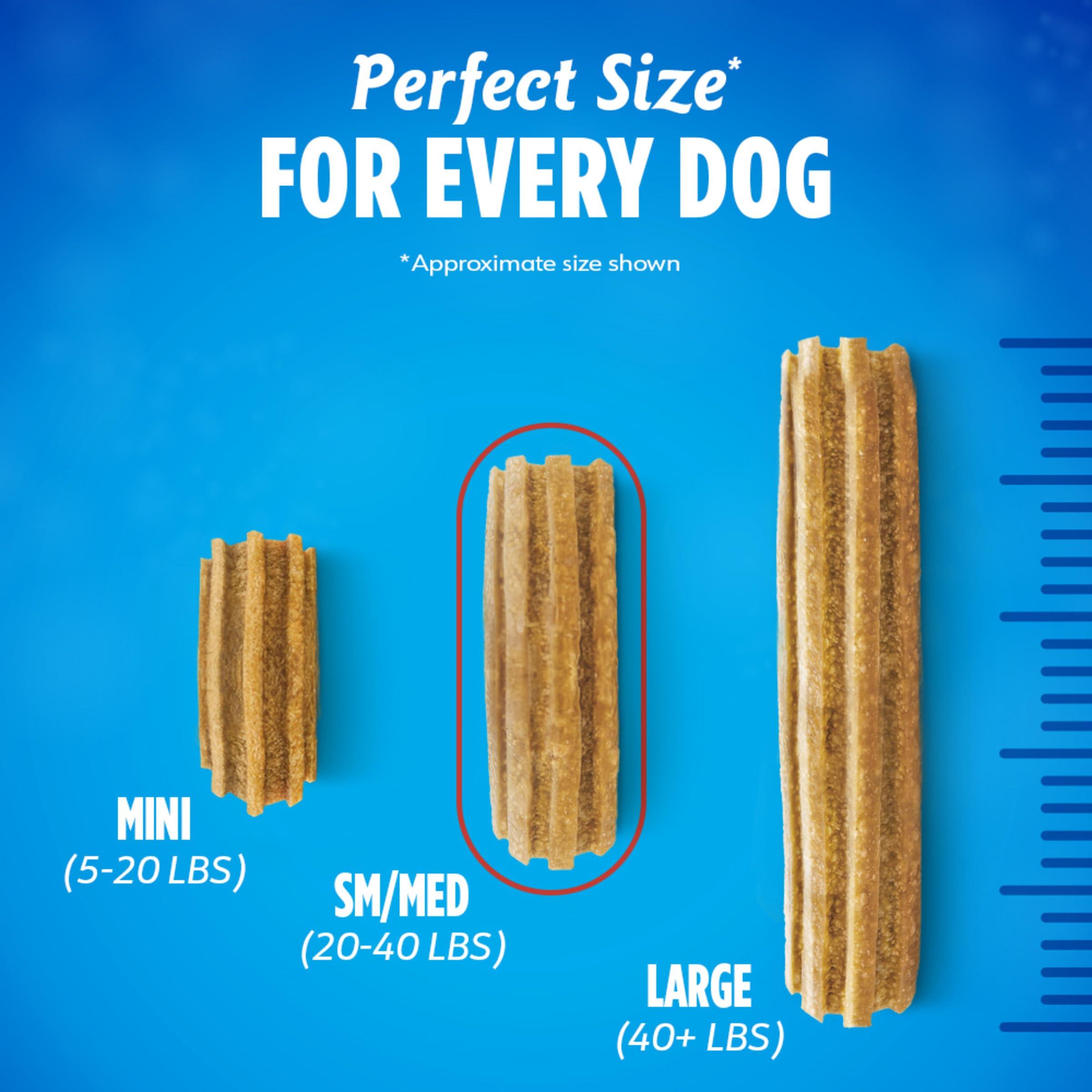 DentaLife Daily Oral Care Dog Treats for Small and Medium Dogs, Chewy Dental Treat to Freshen Breath and Fight Tartar, Chicken Flavor, 28.5 oz., 40 Chews - 40 ct. Pouch - Image 4
