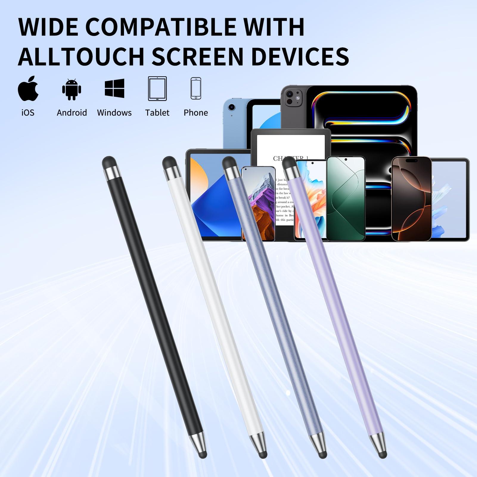 Stylus (10Pcs), Stylus Pen for Touchscreen, High Precision and Sensitivity Stylus Pen for iPad/iPhone/Samsung/Android Smartphone and Tablets, Compatible with All Capacitive Touch Screen (Black/White) - Image 7
