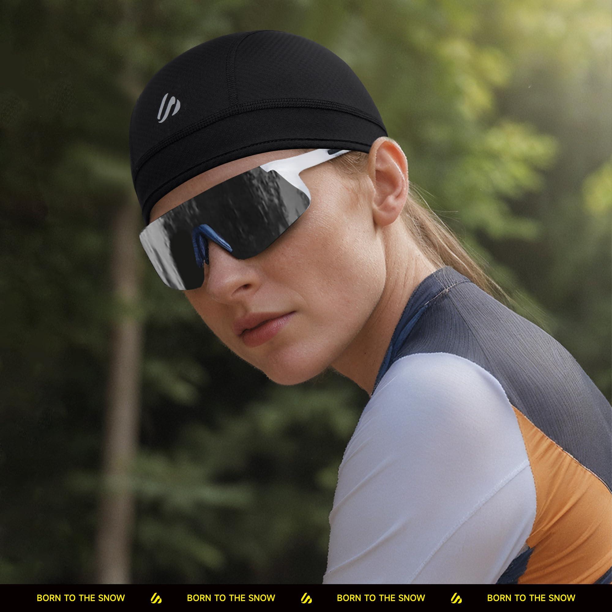 3 Pieces Skull Cap Helmet Liner, Cooling Hat Welding Cycling Beanies Head wrap for Men Women Hard Hat Durags - Image 6