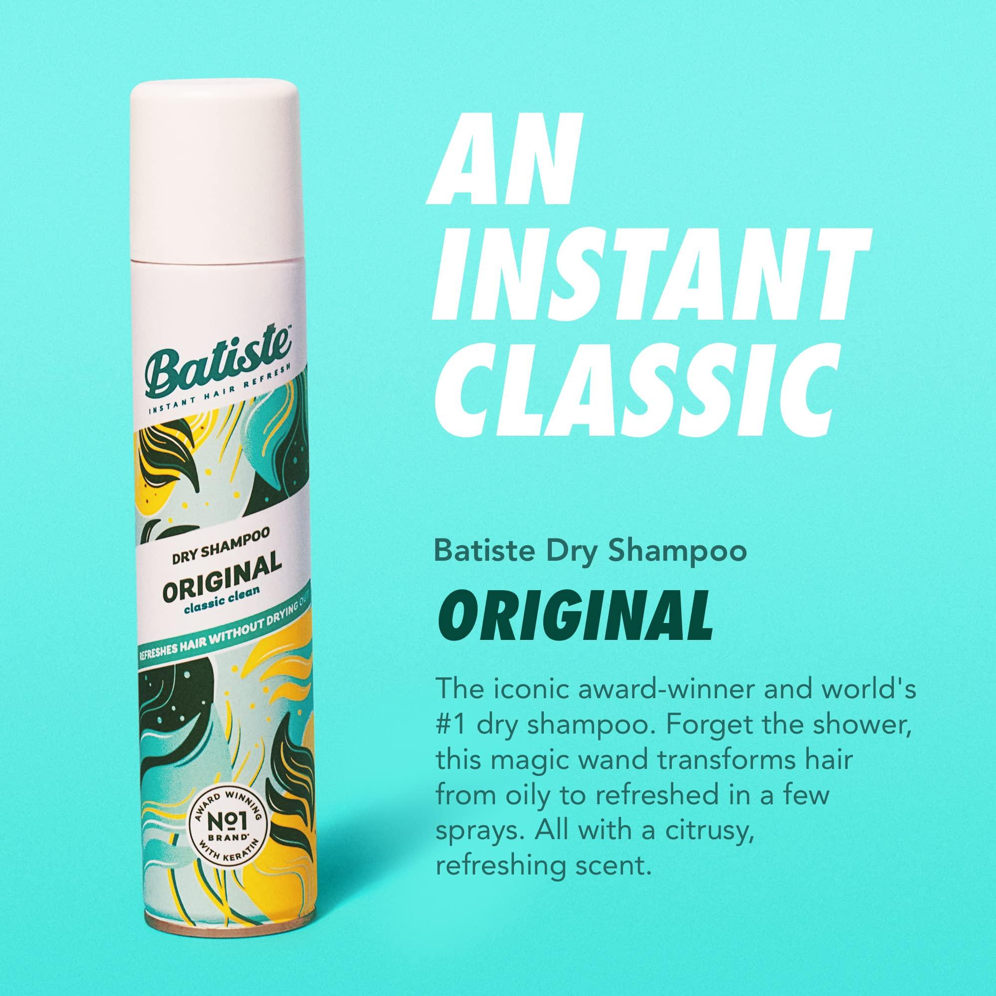Batiste Dry Shampoo, Original Fragrance Classic Clean, Refresh Hair and Absorb Oil Between Washes, Waterless Shampoo for Added Hair Texture and Body, 5.71 oz - Image 5