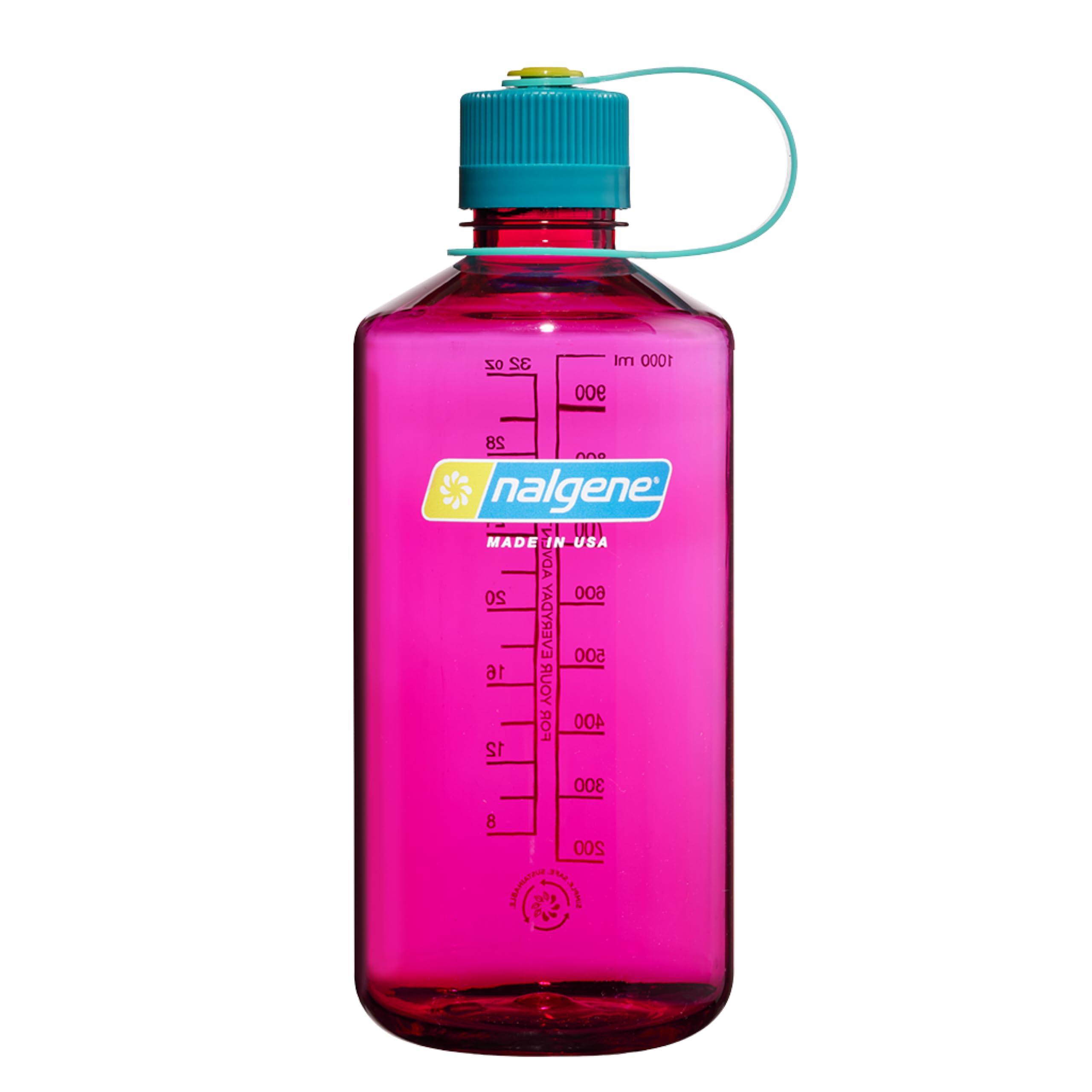 Nalgene Sustain Tritan BPA-Free Water Bottle Made with Material Derived from 50% Plastic Waste (using ISCC certified mass balance), 32 OZ, Narrow Mouth, Eggplant