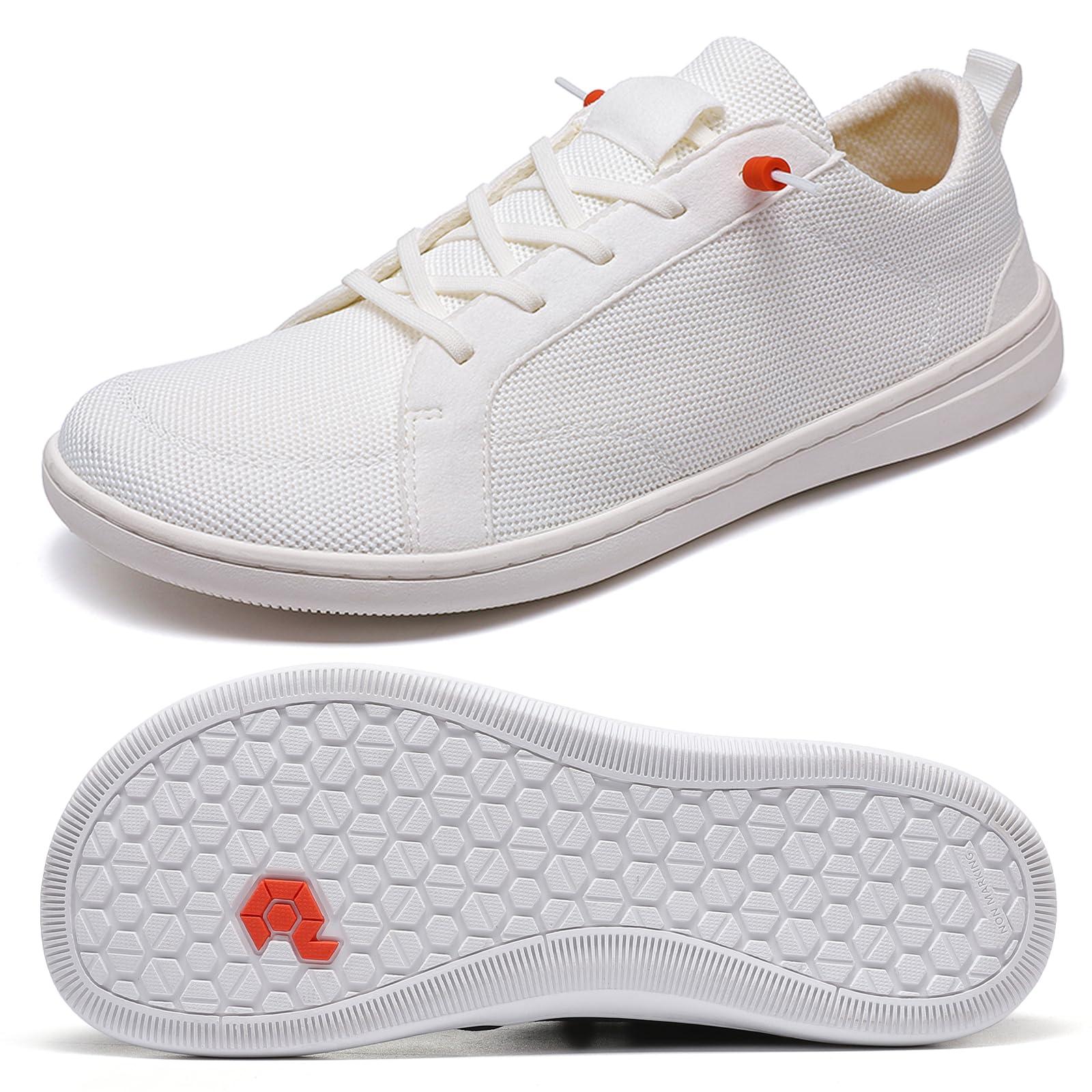 Men's Barefoot Wide Toe Box Shoes - Minimalist Barefoot Shoes with Zero Drop Sole Extra Wide Slip on Walking Shoes for Men
