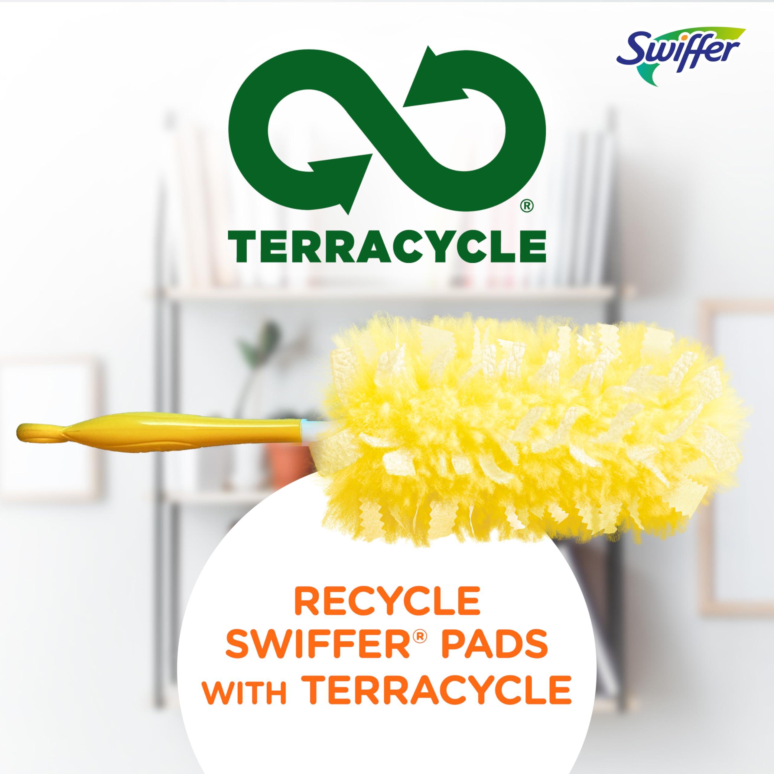 Swiffer Duster Heavy Duty Dusting Kit, Cleaning Supplies, 3 ft Extended Handle, 1 Duster, 12 Refills - Image 8