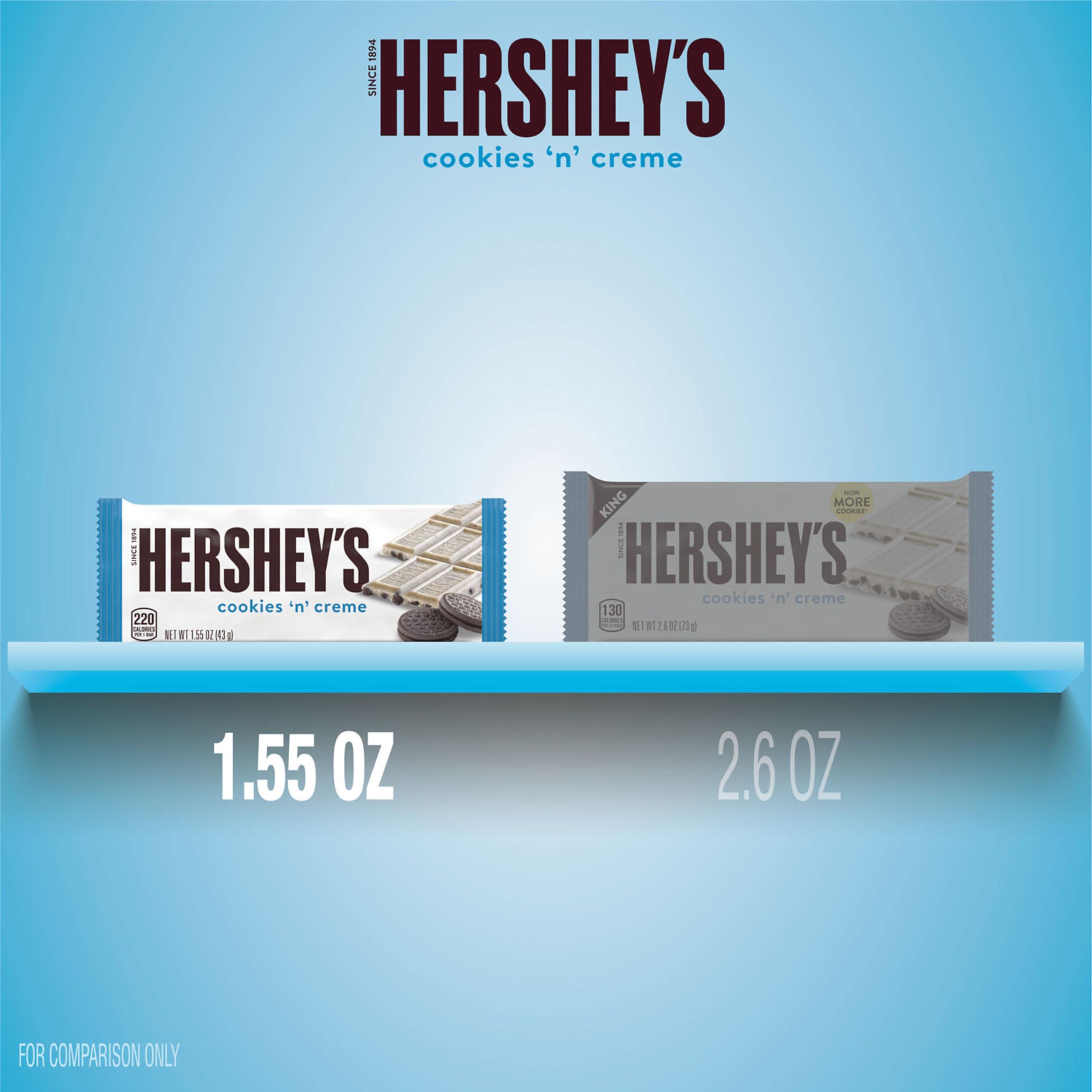 HERSHEY'S Cookies 'n' Creme Candy Bars, 1.55 oz (36 Count) - Image 6
