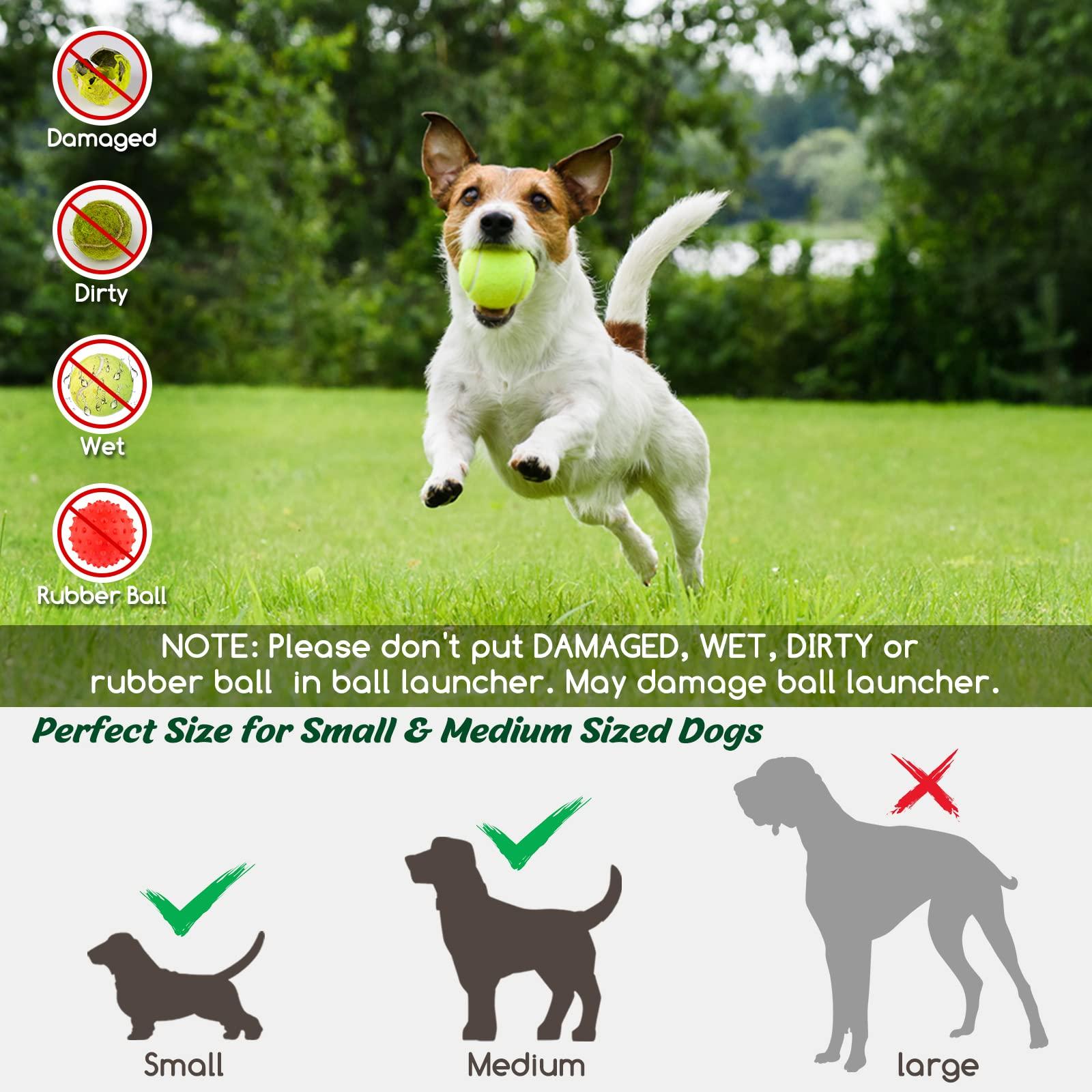 MEKAPLE Dog Ball Thrower Launcher, Automatic Launcher with 6 Mini Tennis Balls, Interactive Dog Toys Indoor Outdoor Ball Thrower Machine for Small Dogs with 3 Distance Settings - Image 8