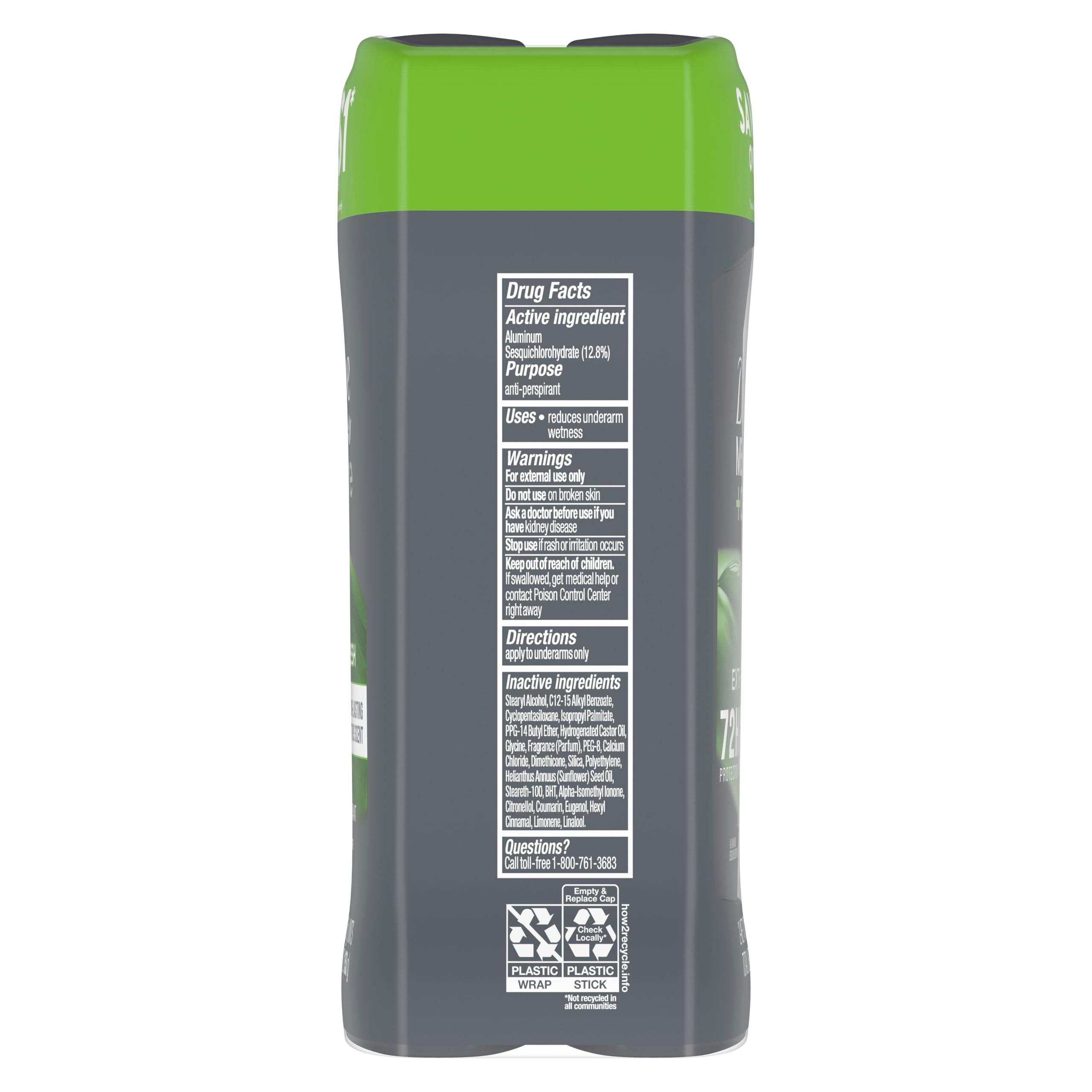 Dove Men+Care Extra Fresh Men's Antiperspirant Deodorant Stick Extra Fresh Twin pack With 72-hour sweat & odor protection with 1/4 Moisturizing Cream & Long-lasting Citrus Scent 2.7 oz - Image 3