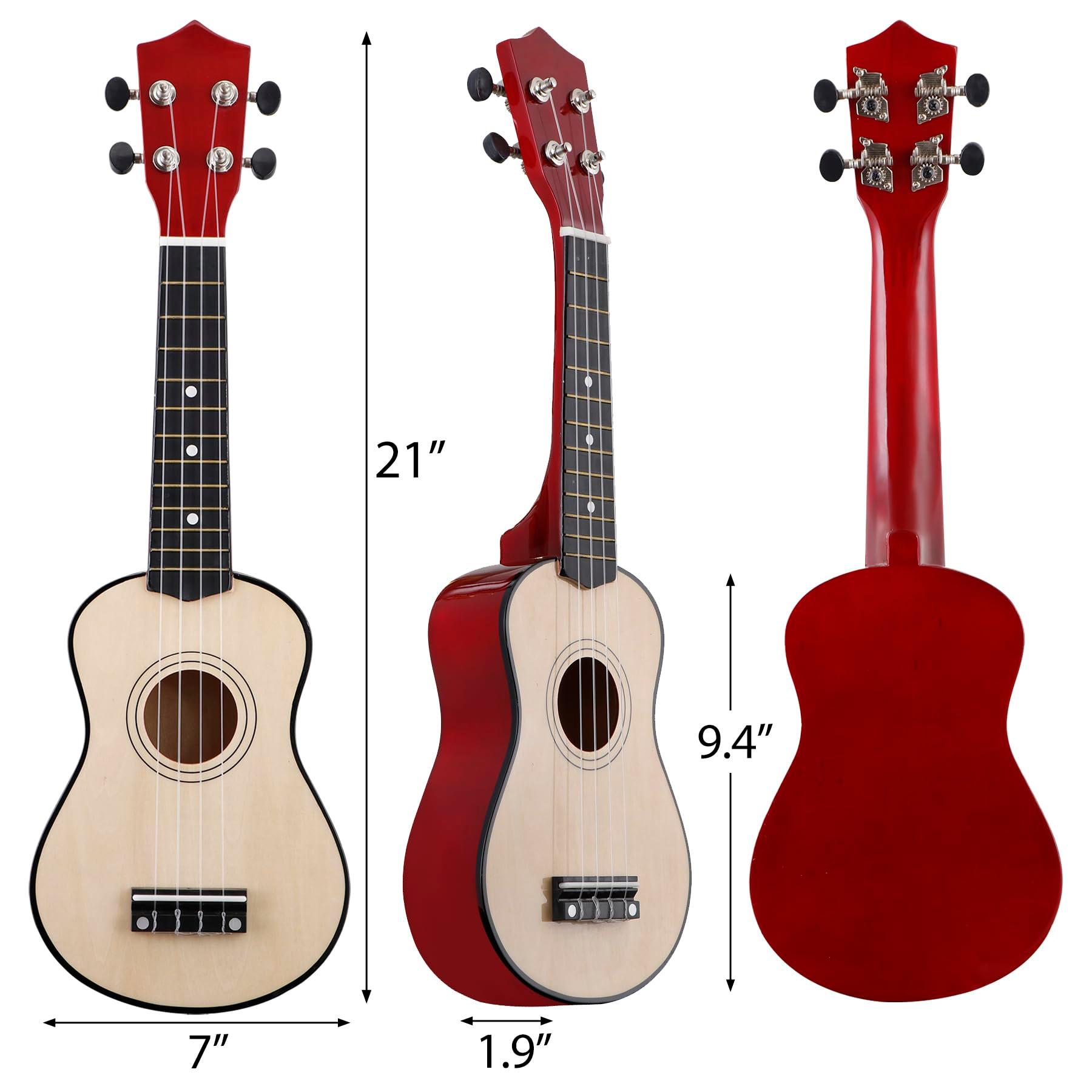Saicool Soprano Ukulele Beginner Kit, 21 Inch Ukelele with Gig bag and Digital Tuner for Beginners, Natural - Image 5
