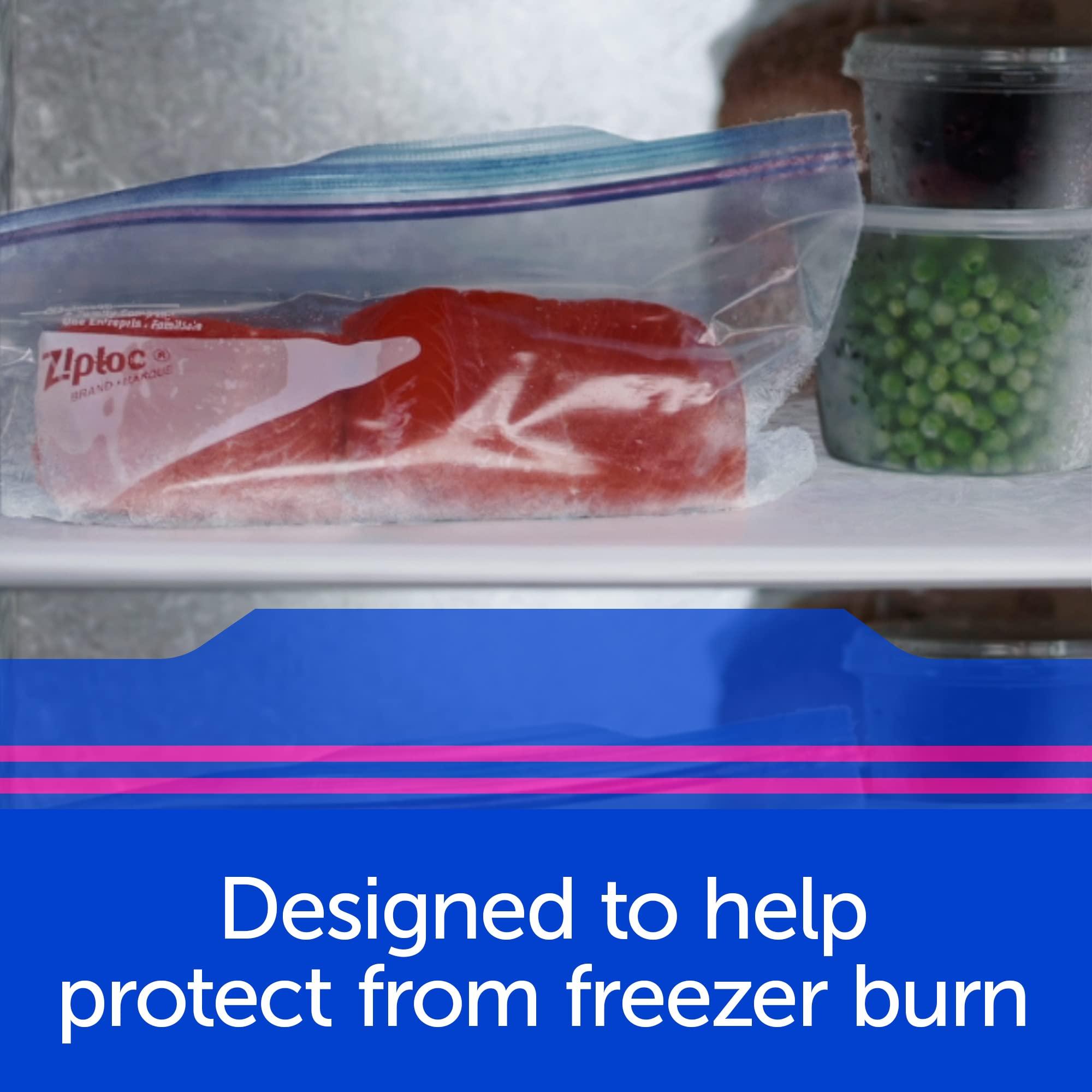 Ziploc Pint Food Storage Freezer Bags, Grip 'n Seal Technology for Easier Grip, Open, and Close, 20 Count - Image 4