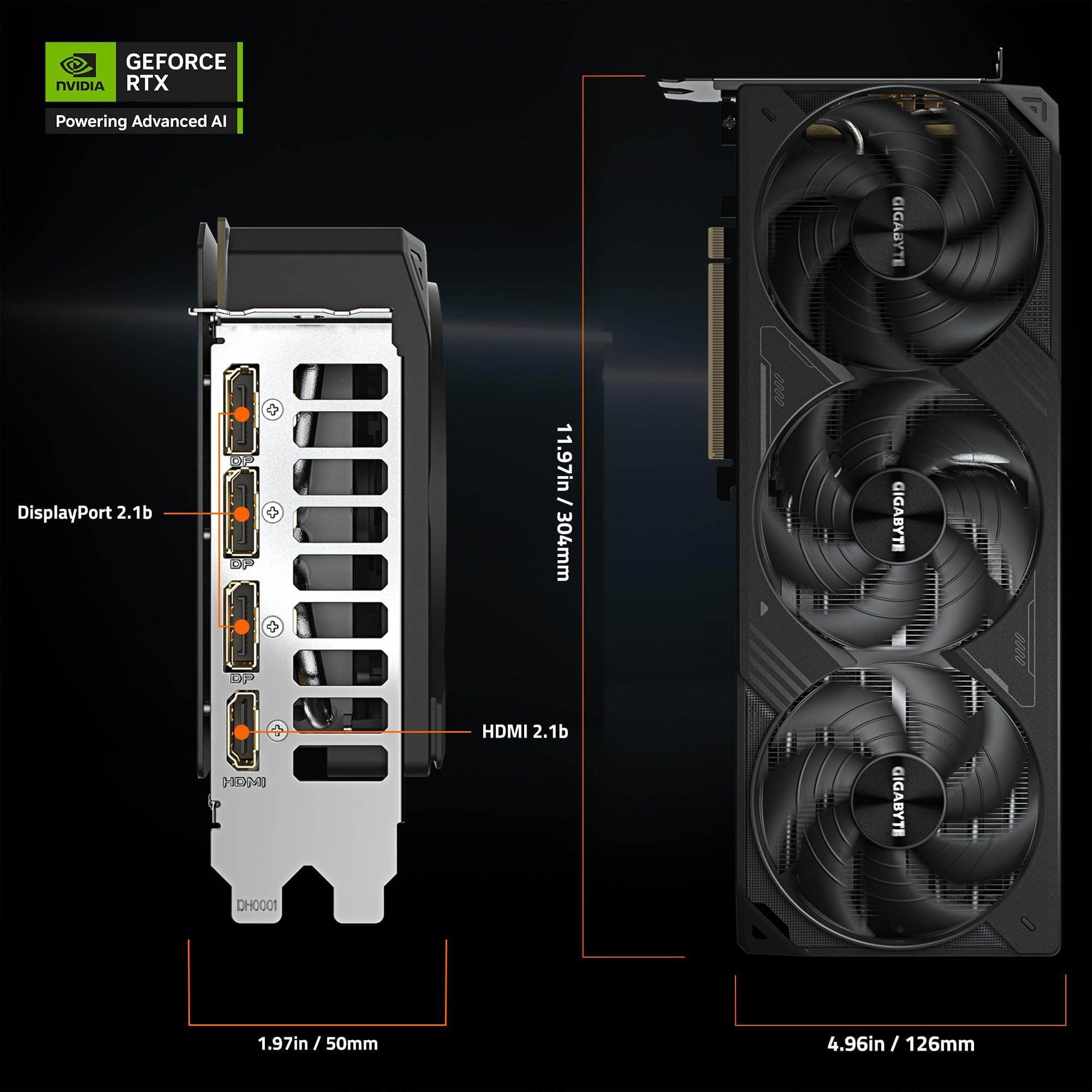 GIGABYTE GeForce RTX 5080 WINDFORCE OC SFF 16G Graphics Card, WINDFORCE Cooling System, 16GB 256-bit GDDR7, GV-N5080WF3OC-16GD Video Card - Image 10