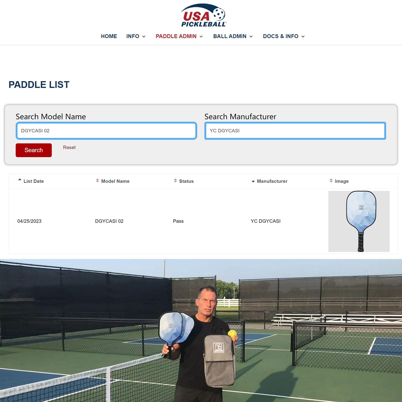 Pickleball Paddles Set of 2, 2025 USAPA Approved Pickleball Set, Fiberglass Lightweight Pickle Ball Rackets 2 Pack, 2 Outdoor Pickleball, 2 Indoor Pickleball Balls, 1 Pickleball Bag for Women and Men - Image 7
