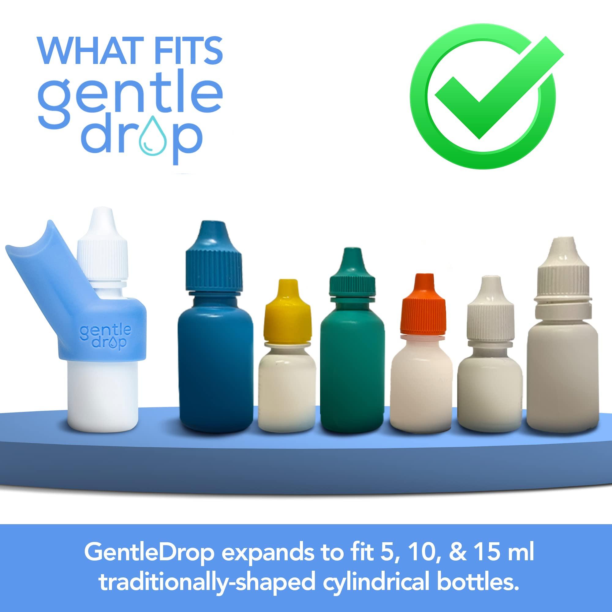 GentleDrop Eye Drop Guide | Reusable Silicone Aid to Help Aim Most Eyedrop Bottles | Bottle Holder Accessory Tool Assists Adults Elderly | Dispenser Invented by Doctors - Image 4