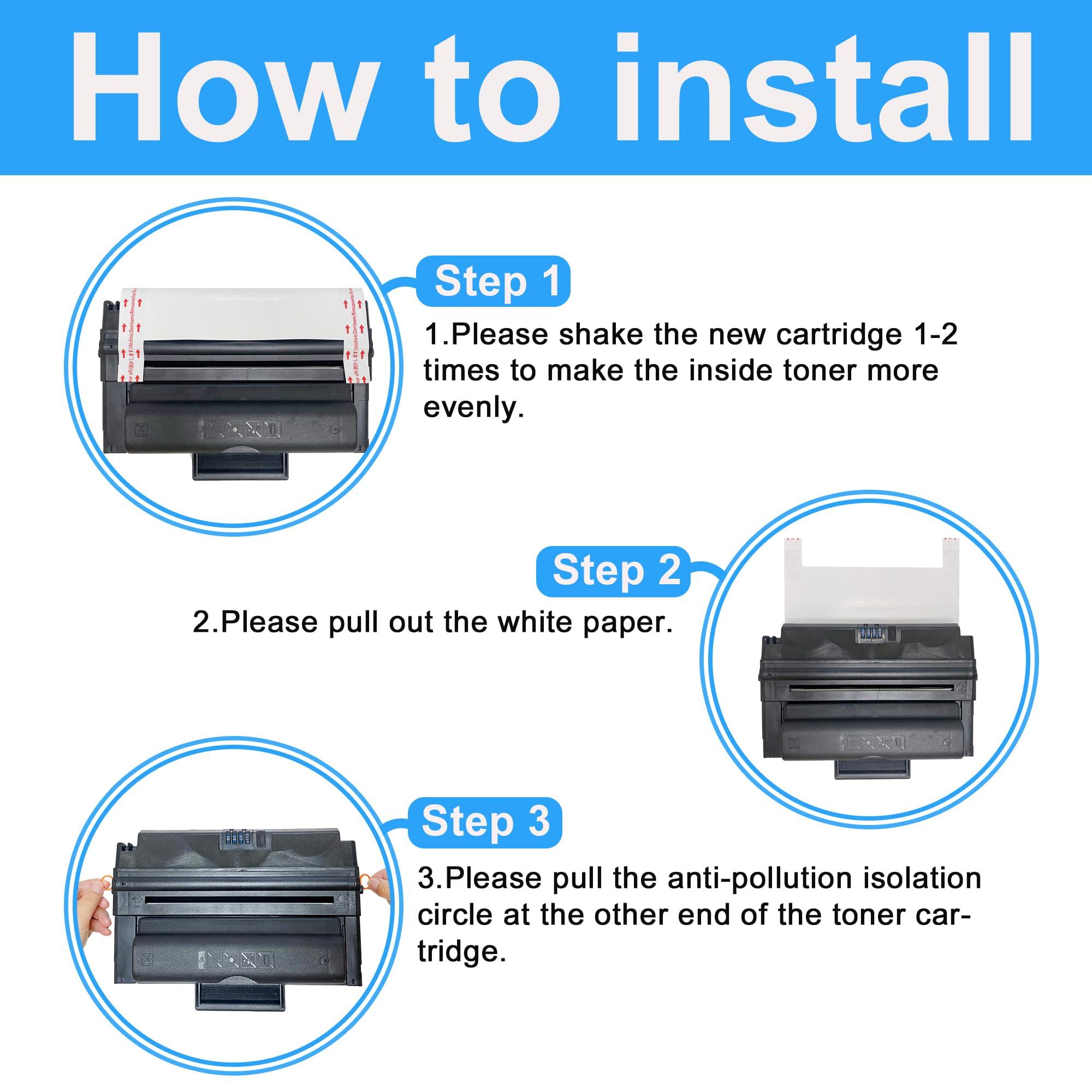 LCL Compatible Toner Cartridge Replacement for Xerox 3550 106R01530 106R1530 106R01528 106R1528 11000 Page (1-Pack Black) - Image 2
