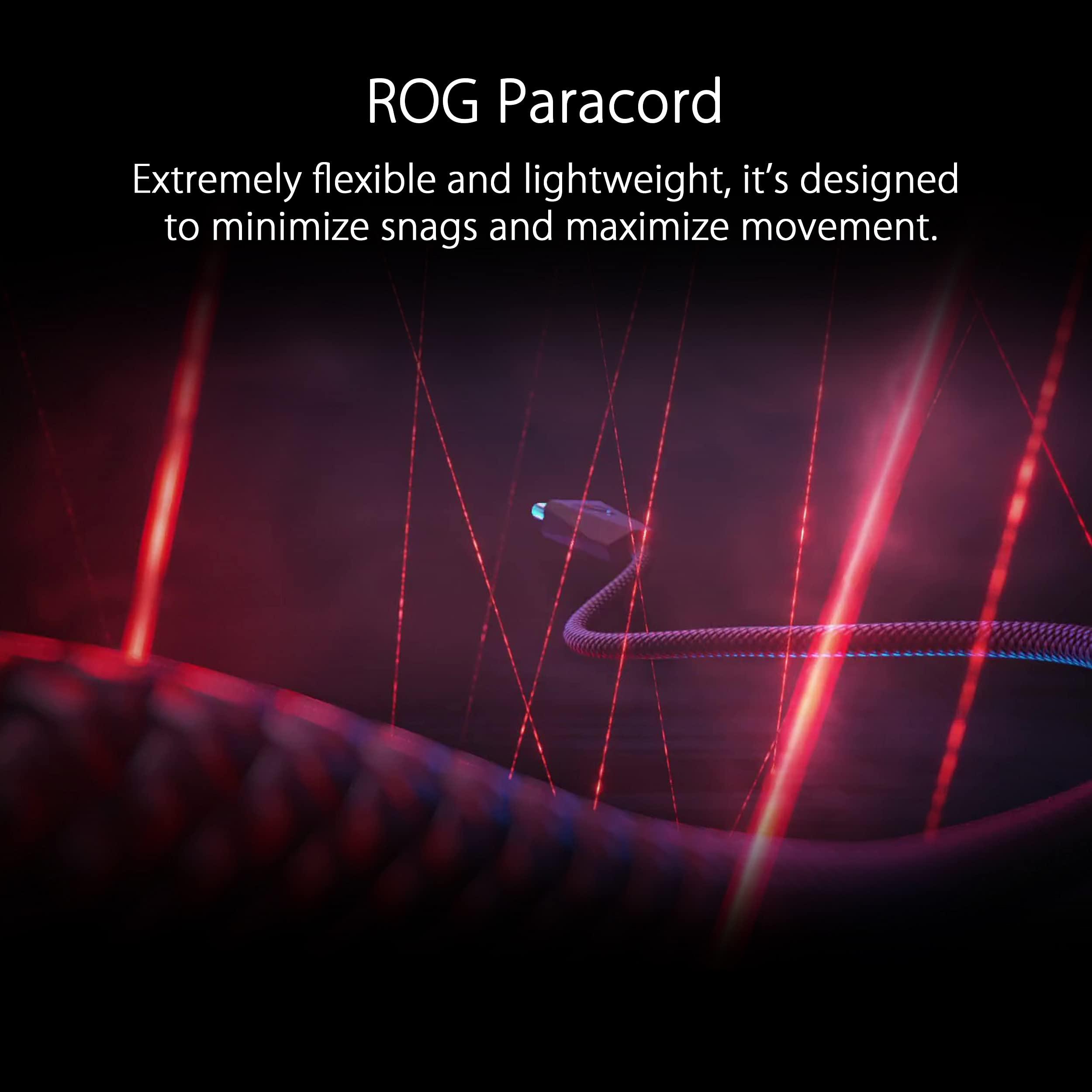 ASUS ROG Spatha X Wireless Gaming Mouse (Magnetic Charging Stand, 12 Programmable Buttons, 19,000 DPI, Push-fit Hot Swap Switch Sockets, ROG Micro Switches&Paracord and Aura RGB lighting),Black - Image 8