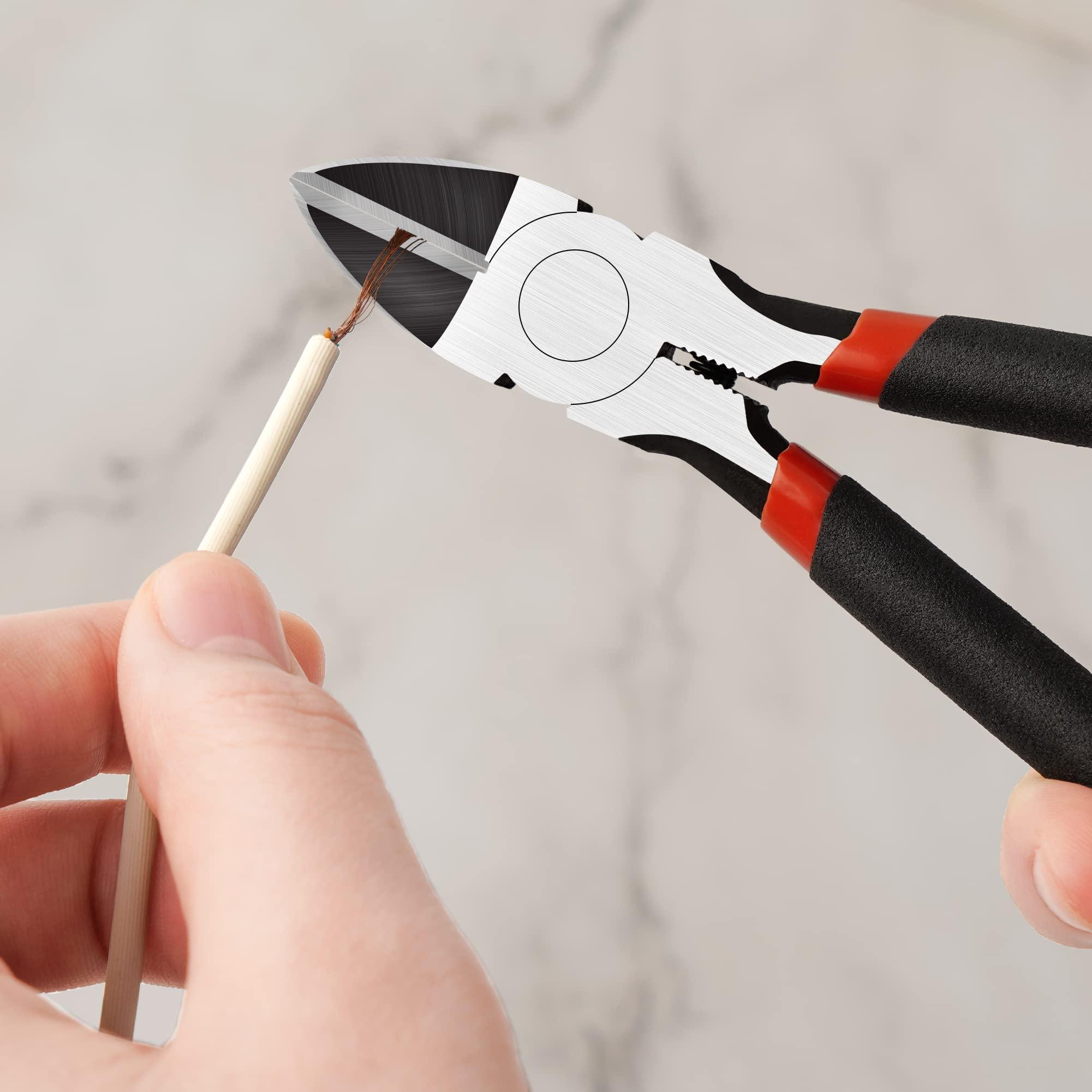 BOENFU Wire Snips Floral Wire Cutter Jewelry Wire Snippers 6 Inches 2 Pack Flush Cut Pliers Side Cutters Metal Cutting Tool for Crafting, Floral, Artificial Flowers, Chicken Wire, Electrical - Image 3