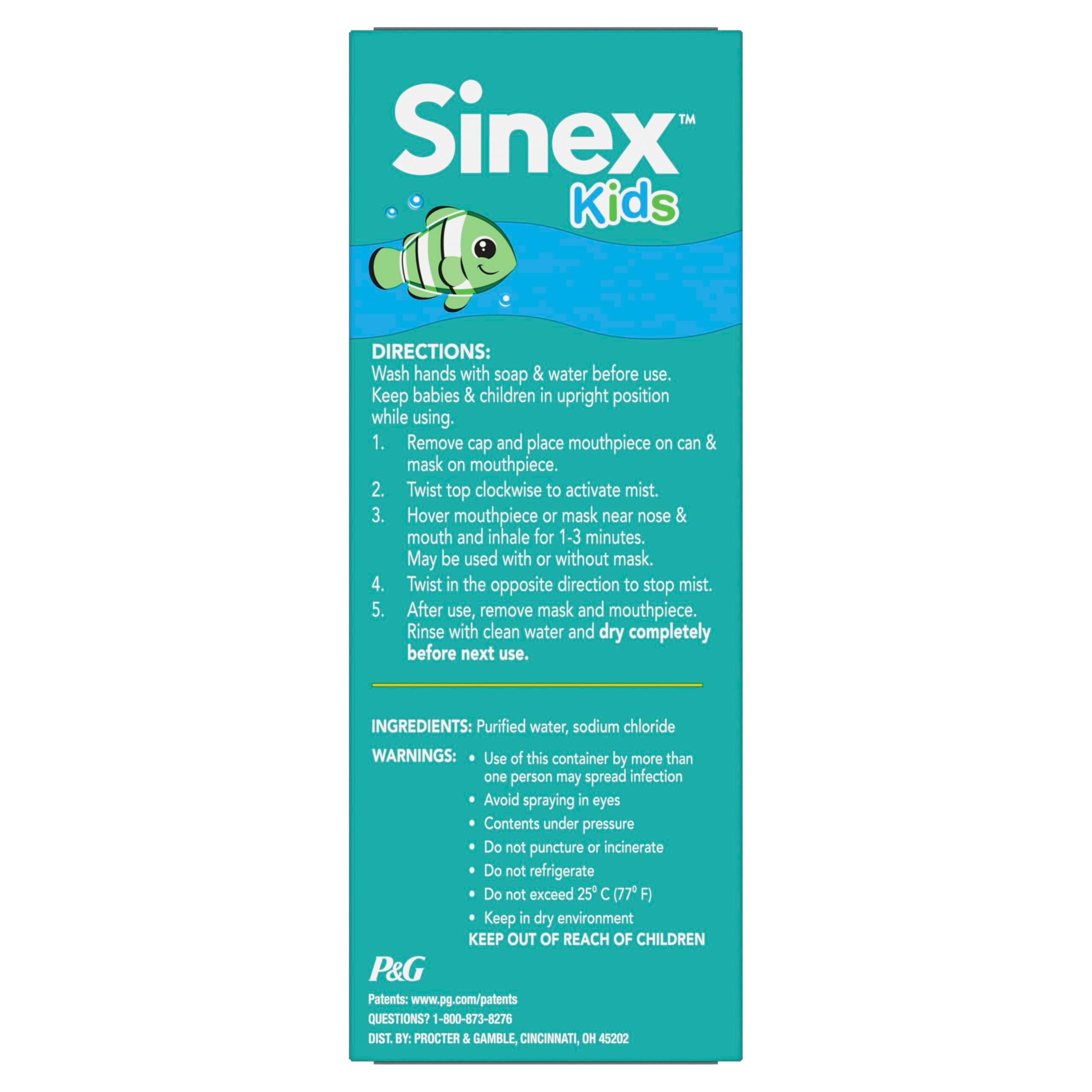 Vicks Sinex Kids Saline Easy Mist, Drug Free Saline, Ages 1 Month+, Gently Clears and Soothes Everyday Stuffy Noses, Safe for Daily Use, 1.7 OZ - Image 13