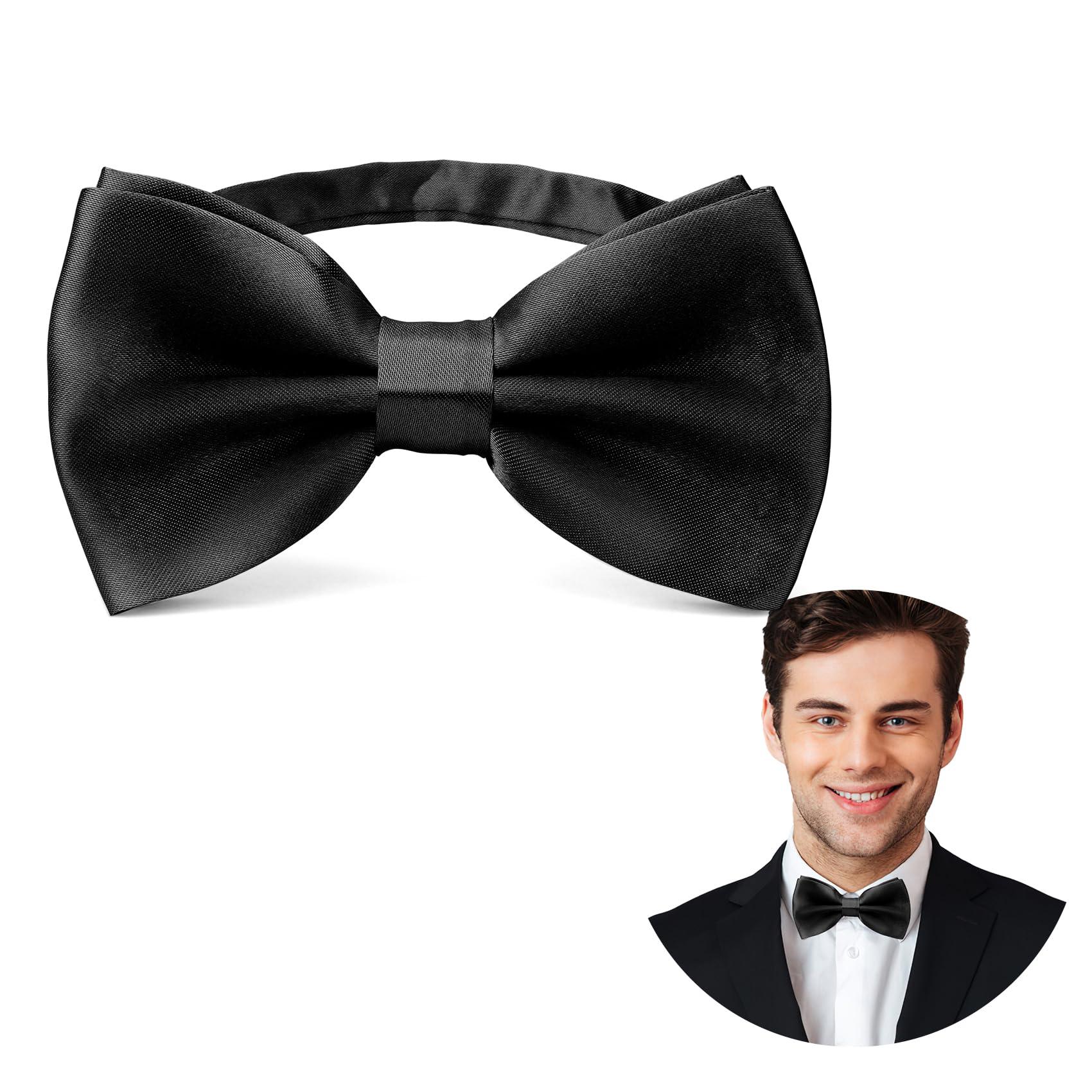 Yetuab Men's Pre Tied Adjustable Bow Ties for Men Women Boys Necktie Bow Tie Wedding Party Concerts