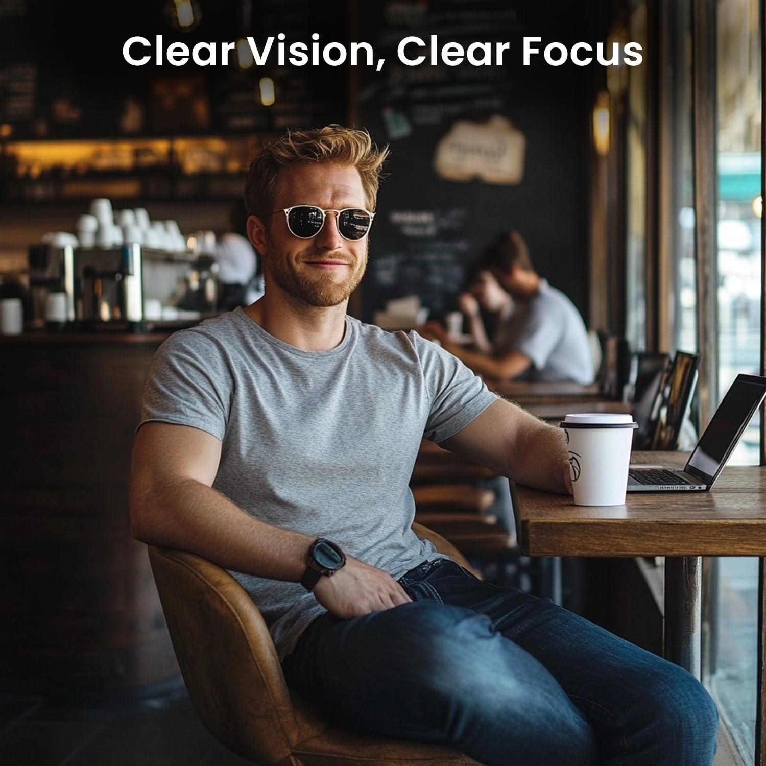 EVEO Eyeglass Cleaner Spray - Glasses Cleaner No Streaks Technology & Microfiber Cleaning Cloth - Glasses Cleaning Kit, Eye Glass Cleaners Spray Lens Cleaner - Screen & Eye Glasses Kit - 2 Pack - Image 6